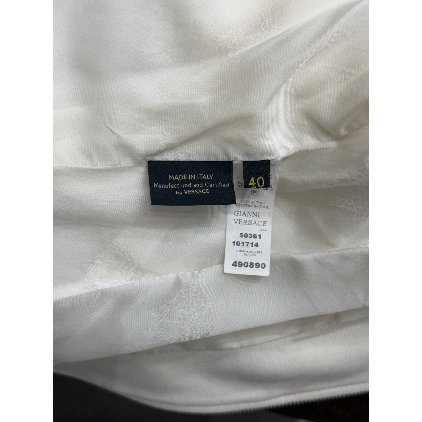 Versace 2000s Gianni Versace back zip structured paneled jacket Size M / US 6-8 / IT 42-44 - 15 Thumbnail