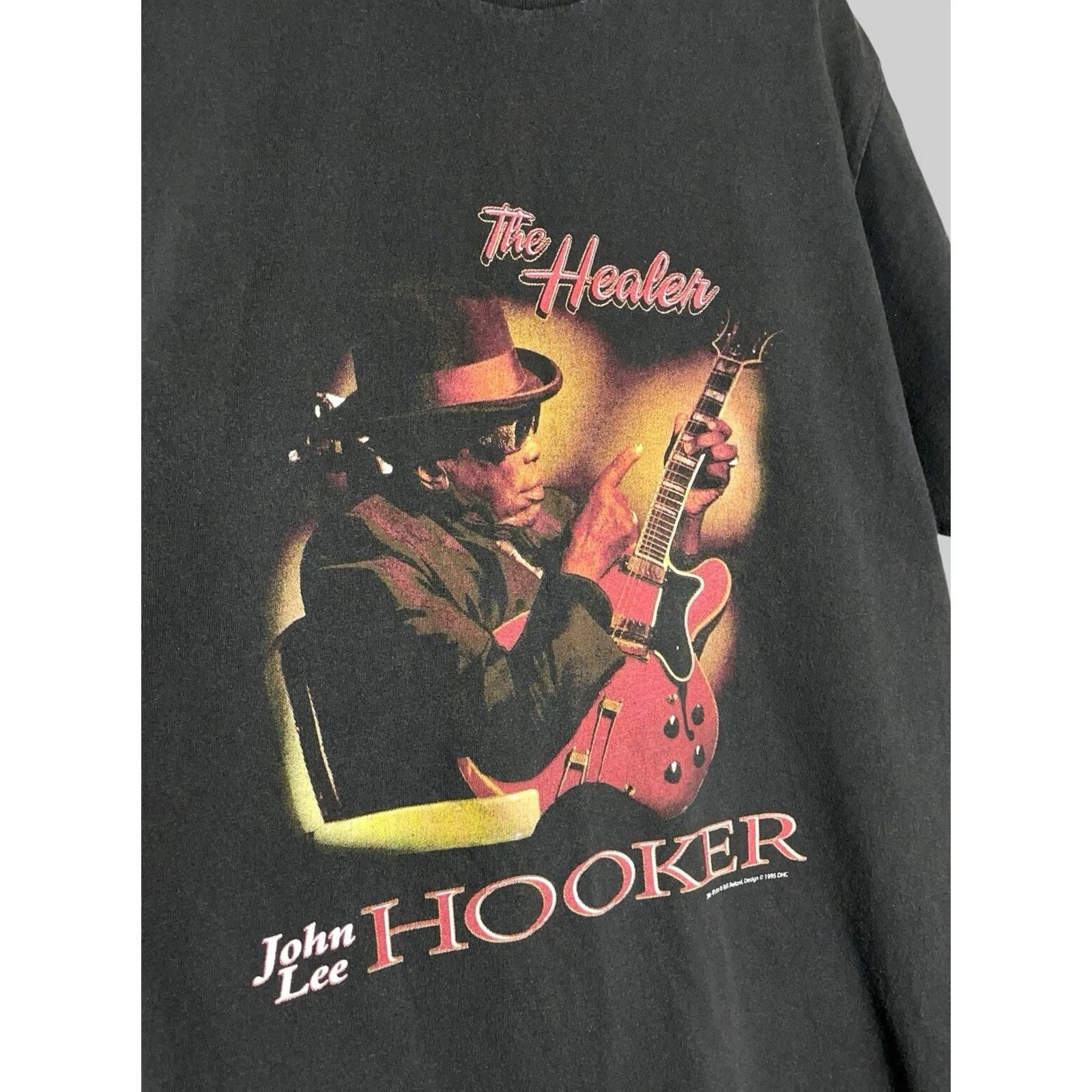 Lee VINTAGE John Lee Hooker 1995 The Healer Bluse T-Shirt Size US L / EU 52-54 / 3 - 5 Thumbnail