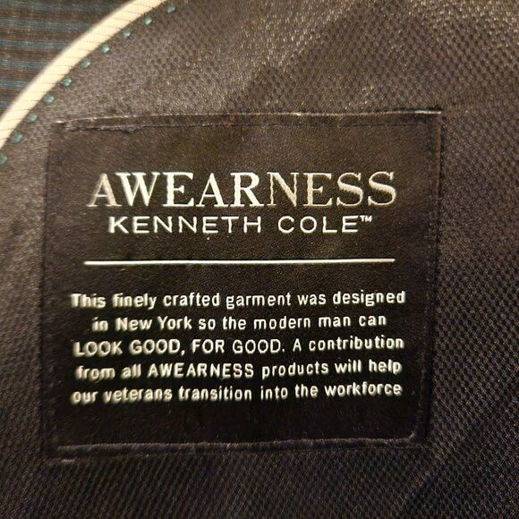 Kenneth Cole Kenneth Cole men's multicolor 98%wool sport coat blazer 46S Size 46S - 4 Thumbnail