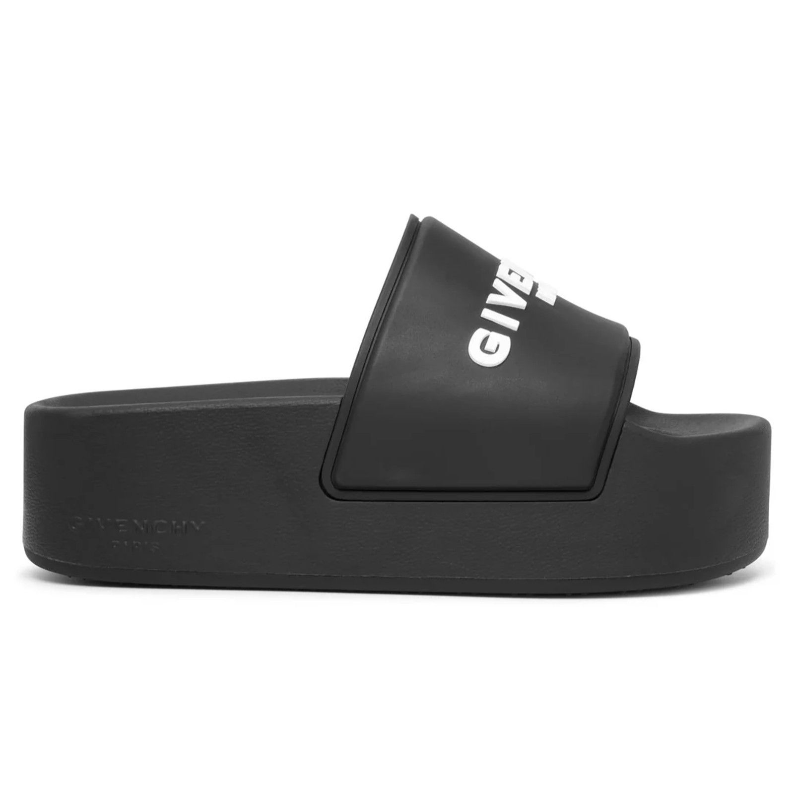 Givenchy Platform Rubber Logo Slide On Pool Sandal Flip Flop Flat 37 Size US 7 / IT 37 - 1 Thumbnail