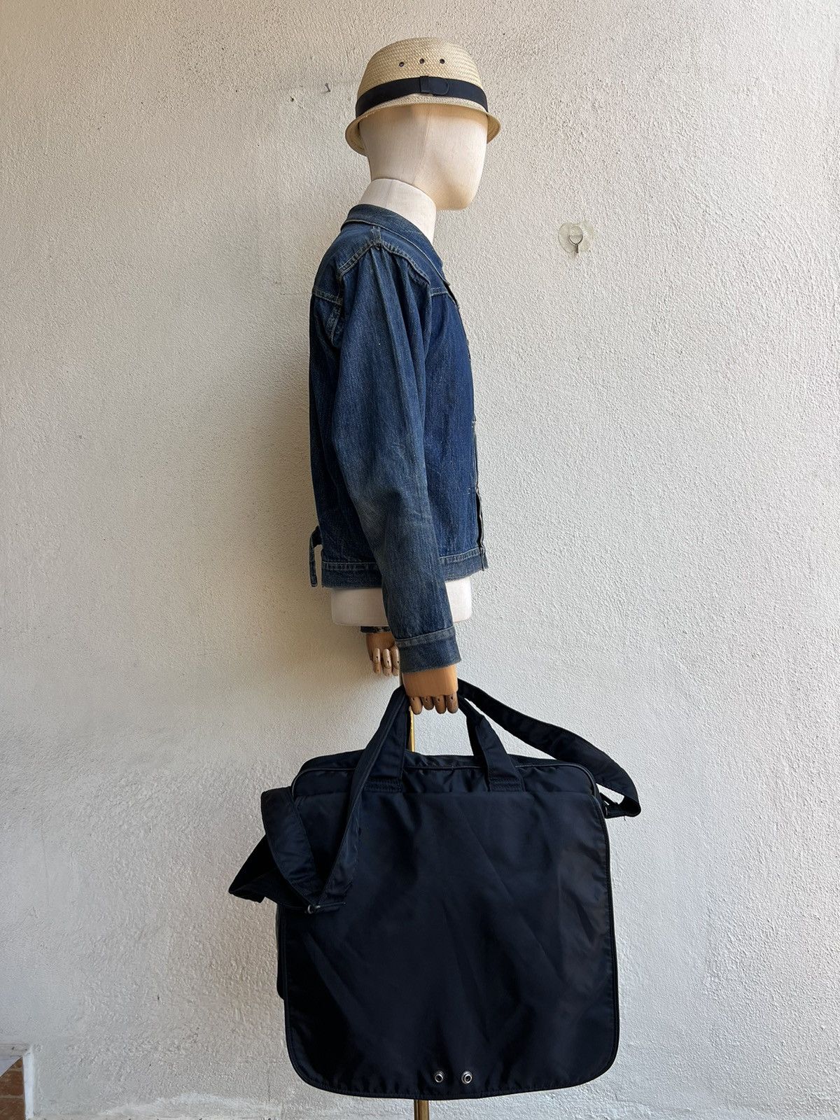 Yohji Yamamoto Vintage 90s Yohji Yamamoto Y’saccs Pour Homme Huge Bag Size ONE SIZE - 4 Thumbnail