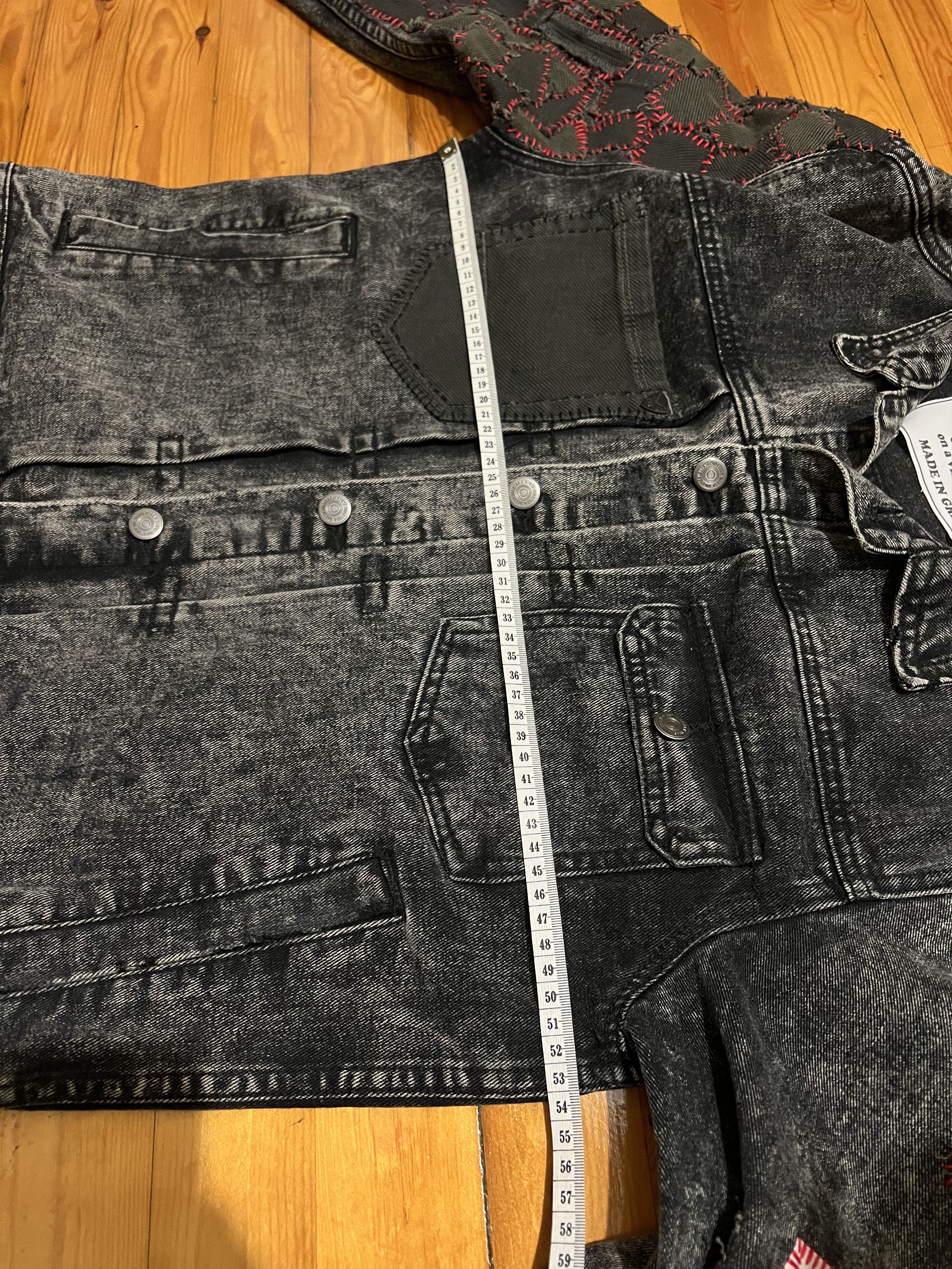 Japanese Brand 1OF1 gray Grail Ifsixwasnine mst-alike punk patched jacket Size US M / EU 48-50 / 2 - 12 Thumbnail