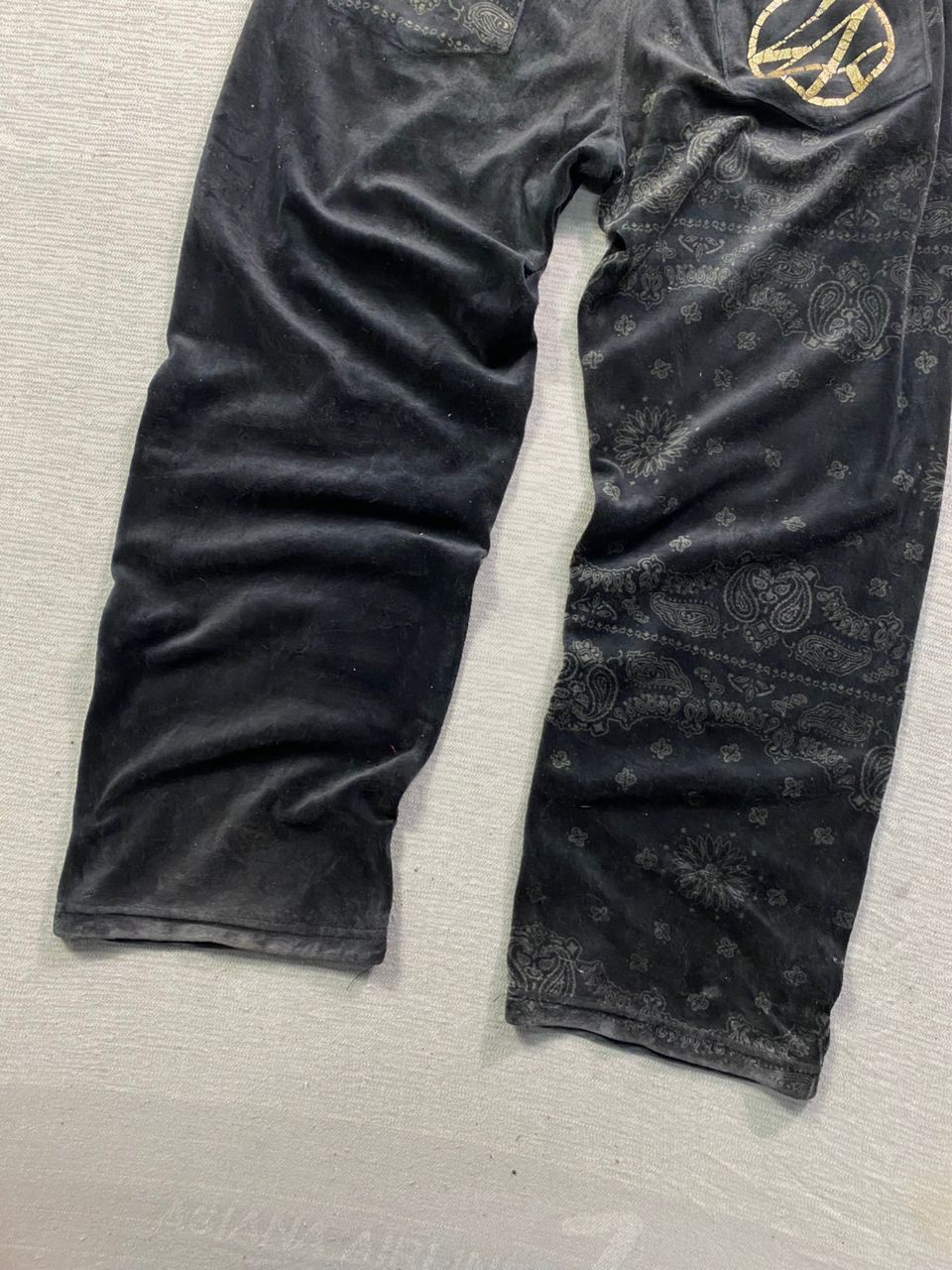 Japanese Brand SWAG!! 24Karats Gold Digger Velour Sweatpants Size US 30 / EU 46 - 9 Thumbnail