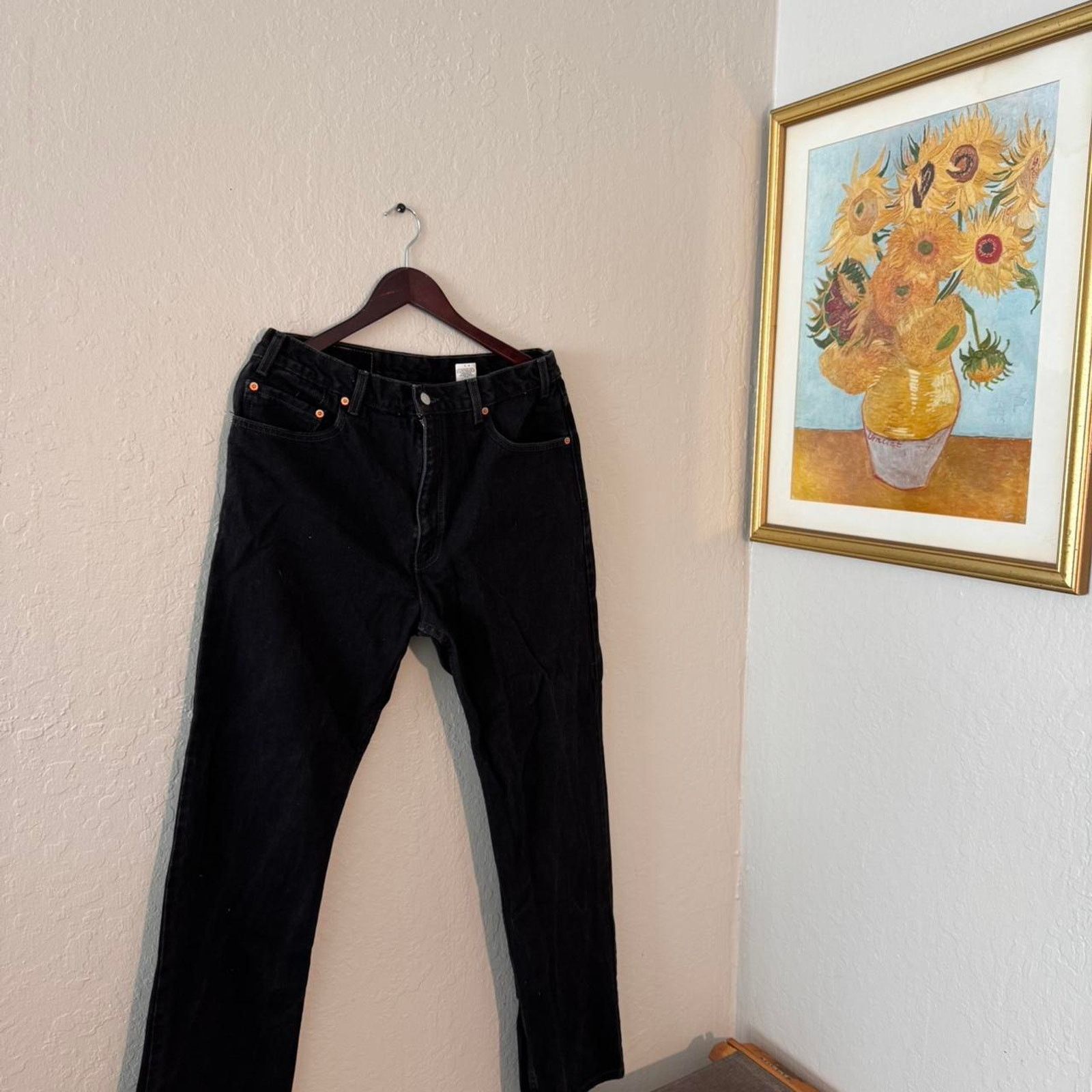 Levi's vintage Black Levi's 505 regular fit denim jeans 36 Size US 36 / EU 52 - 1 Thumbnail