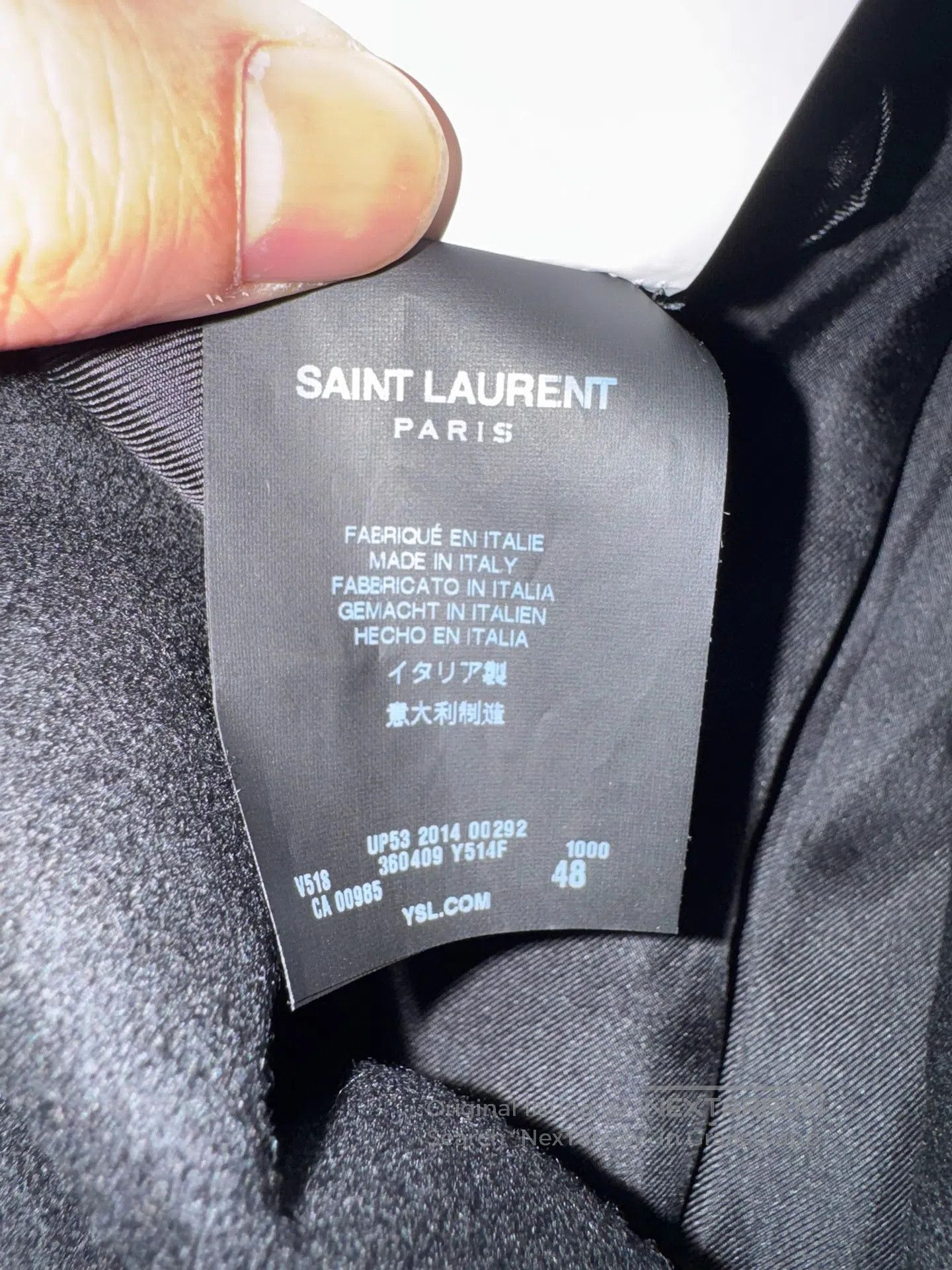 Saint Laurent Paris Saint Laurent Paris Wool and Velvet Blazer| Size US M / EU 48-50 / 2 - 4 Thumbnail