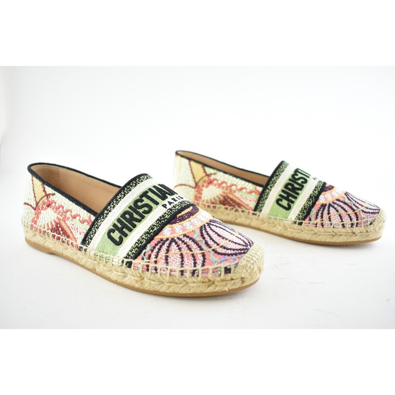 Dior Dior Granville In Lights Pink Black Cotton Logo Size US 6.5 / IT 36.5 - 3 Thumbnail