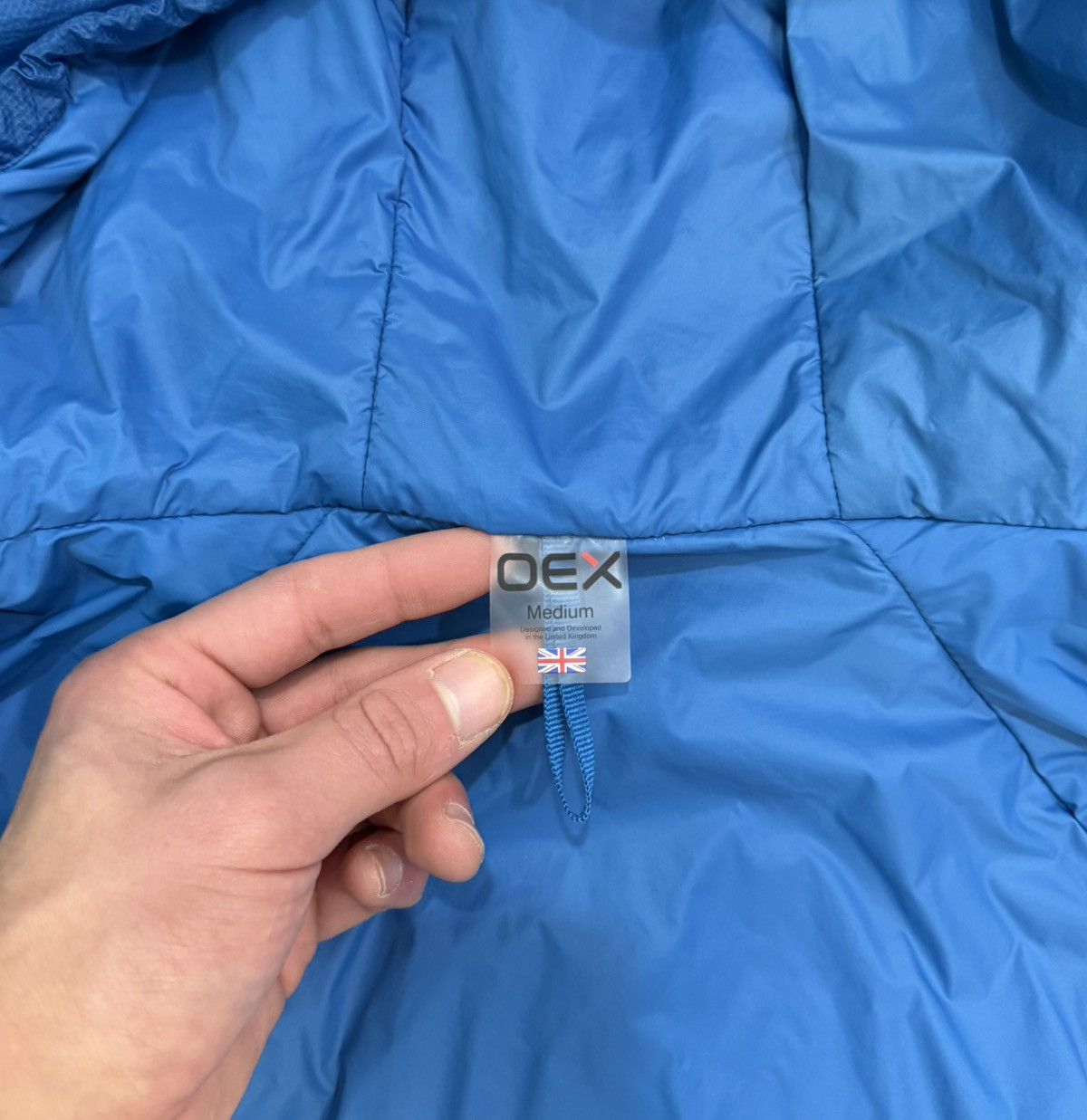 Other UK Men OEX Insulated Outdoor Jacket M Hiking Shell UK Blue Size US M / EU 48-50 / 2 - 9 Thumbnail