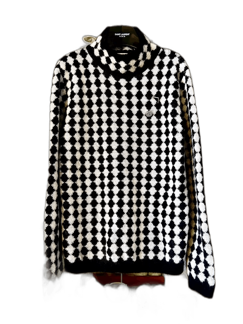 Saint Laurent Paris saint laurent 21fw black&white sweater-2507 Size US XL / EU 56 / 4 - 7 Thumbnail