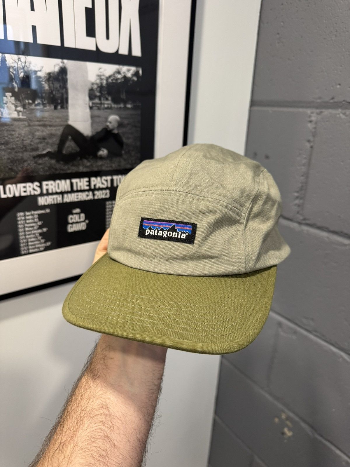 Patagonia Patagonia kahki/ green 5 Panel Strapback Hat Size ONE SIZE - 1 Thumbnail