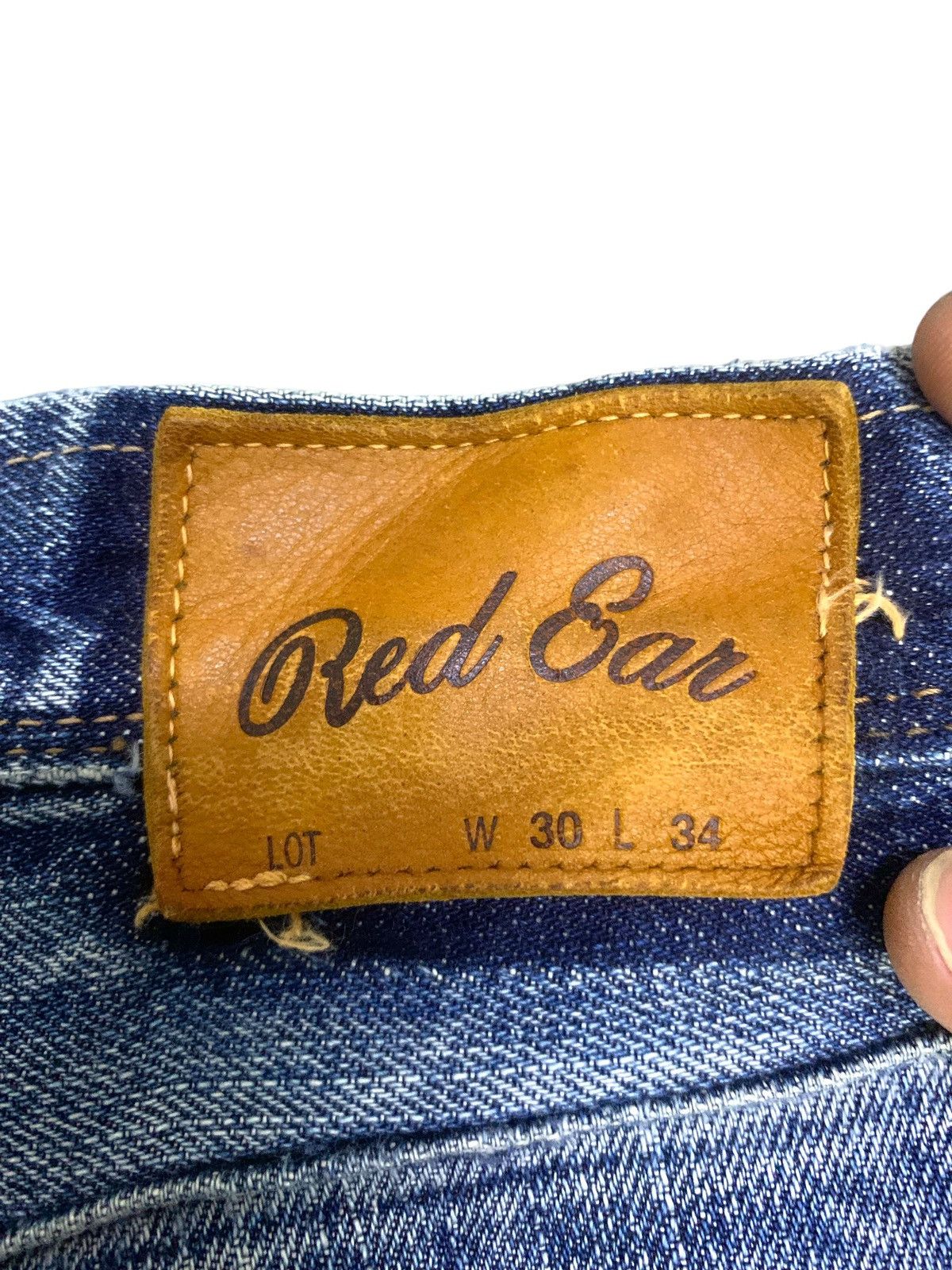 20471120 × If Six Was Nine × Japanese Brand Red Ear Distress Y2k Junya Style Selvedge Jeans (A10) Size US 31 - 12 Thumbnail