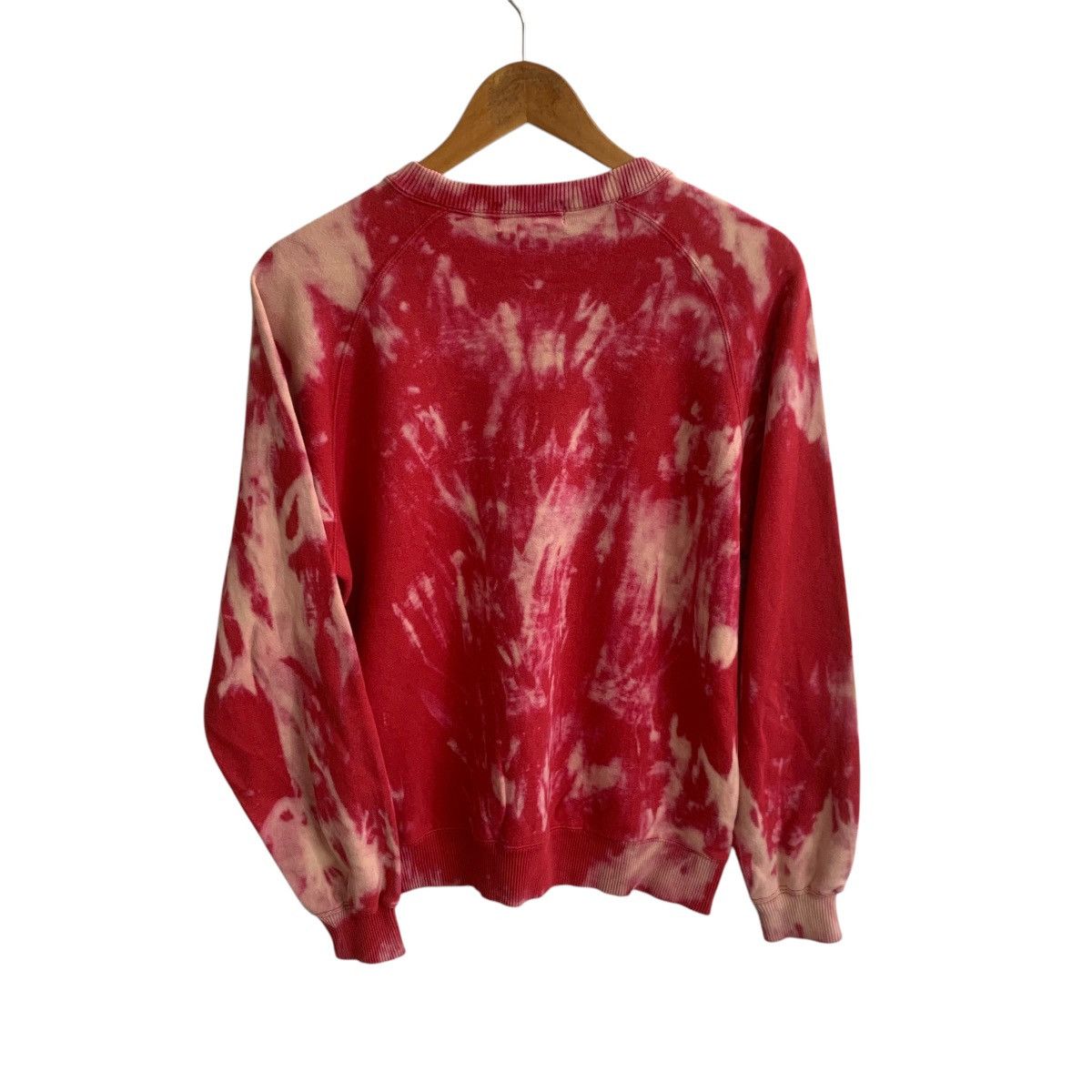 Polo Ralph Lauren × Vintage Vintage Ralph Lauren Red Custom Bleach Sweatshirt Small Size US S / EU 44-46 / 1 - 3 Thumbnail