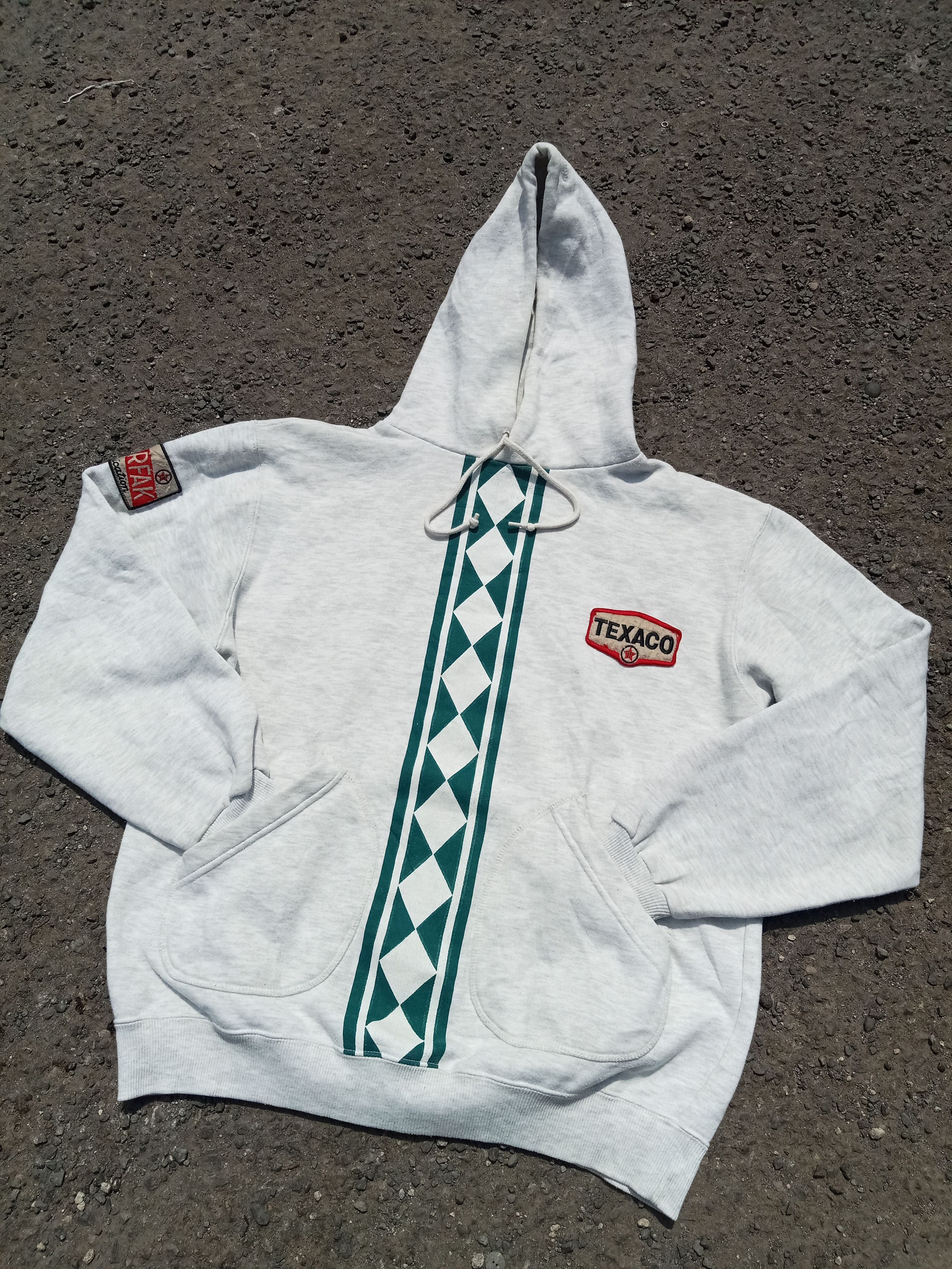 image of Racing Texaco Marfak Hoodie in Grey, Men's (Size Small)