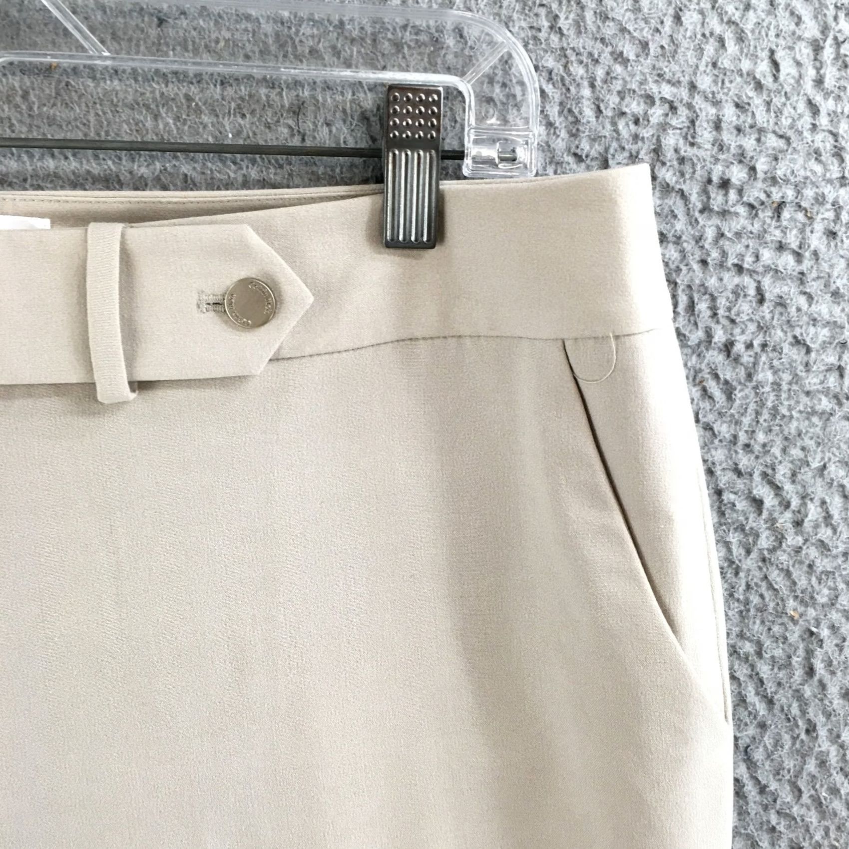 Calvin Klein Calvin Klein Pants Womens 10 Classic Fit Beige Straight Leg Dress Slacks Zip Fly Size 32" / US 10 / IT 46 - 4 Thumbnail