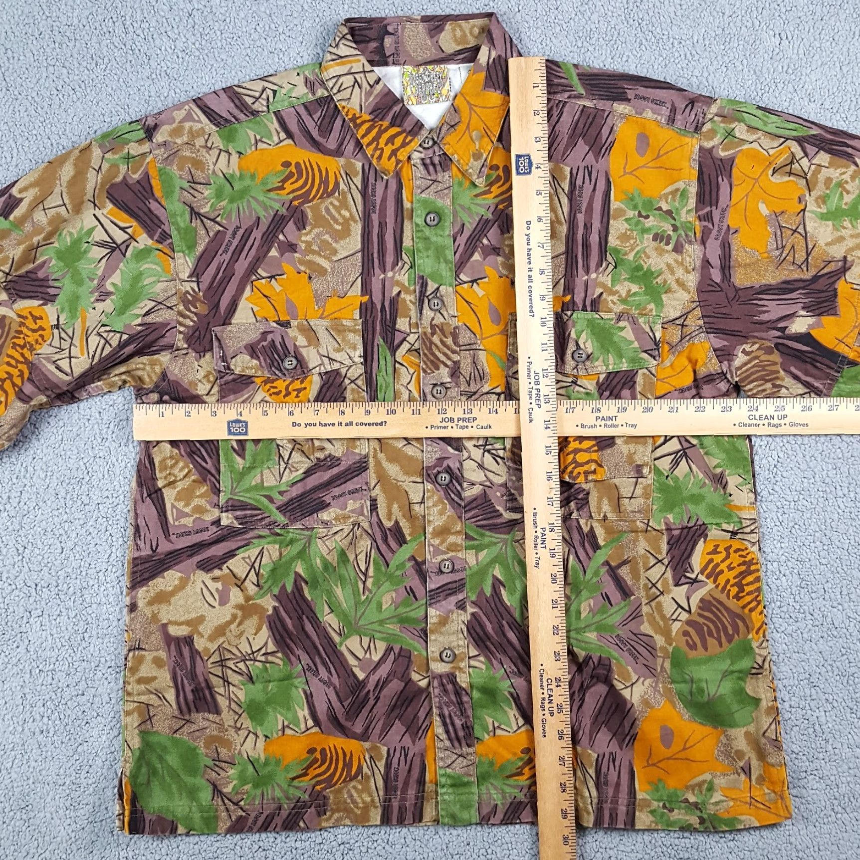 Vintage VINTAGE Boggy Creek Men’s Camouflage Button-Up Shirt Fall 90s Y2K Outdoor Hunting Casual Large Size US M / EU 48-50 / 2 - 7 Thumbnail