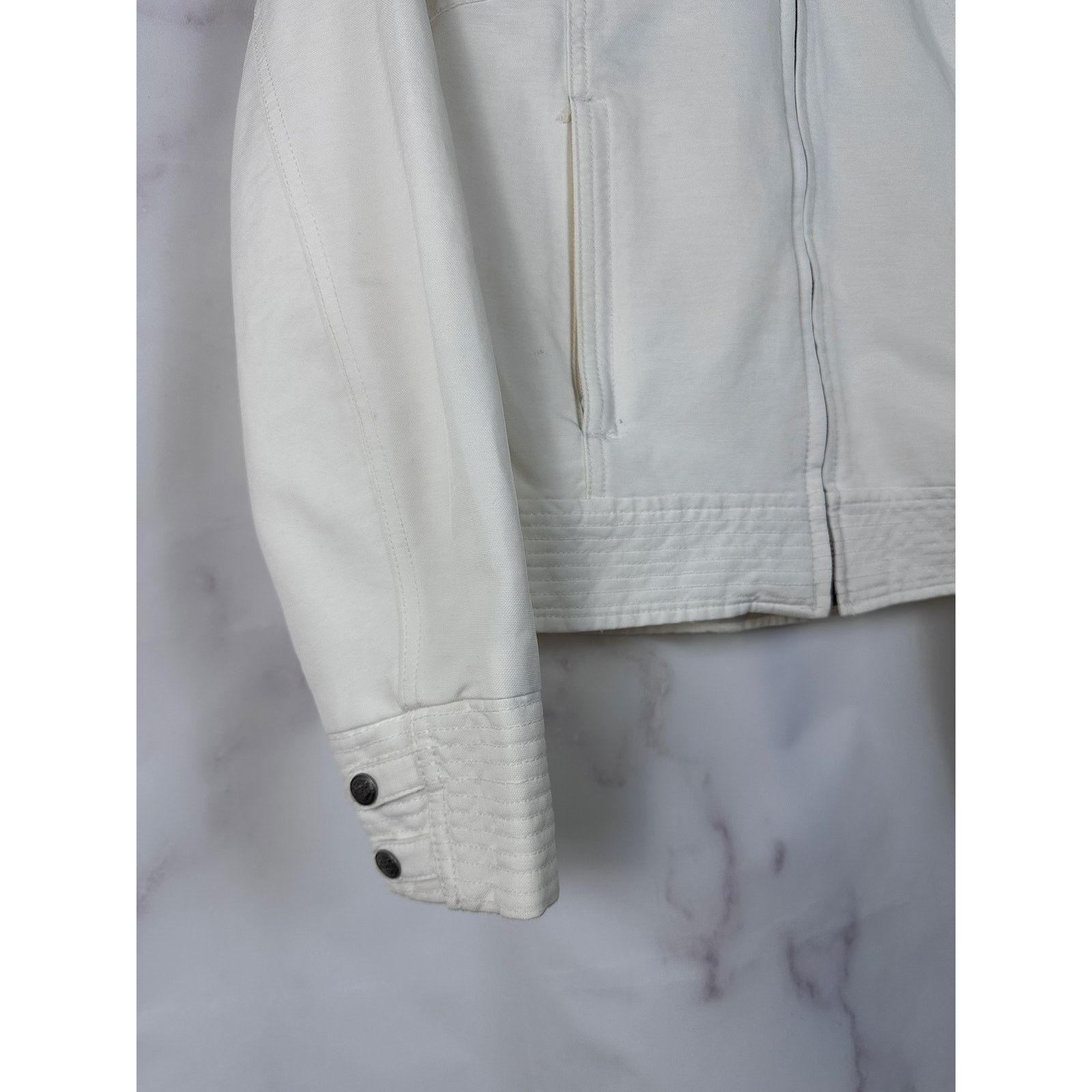 Harley Davidson White Rhinestone Motorcycle Jacket Size S / US 4 / IT 40 - 8 Thumbnail