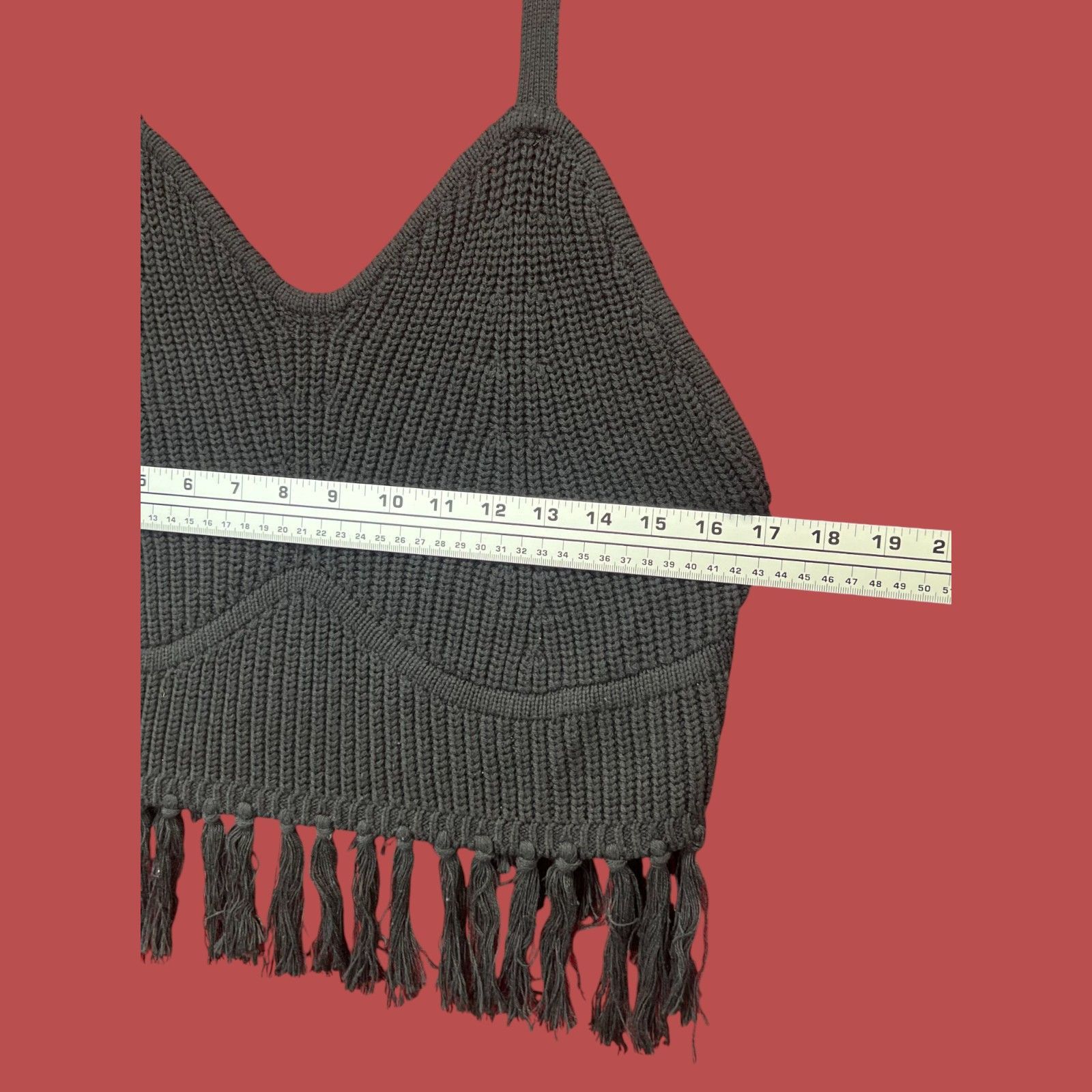Other Wild Fable - Women's Knitted Tank Top Camisole - Black - XXL Size XXL / US 16-18 / IT 52-54 - 5 Thumbnail