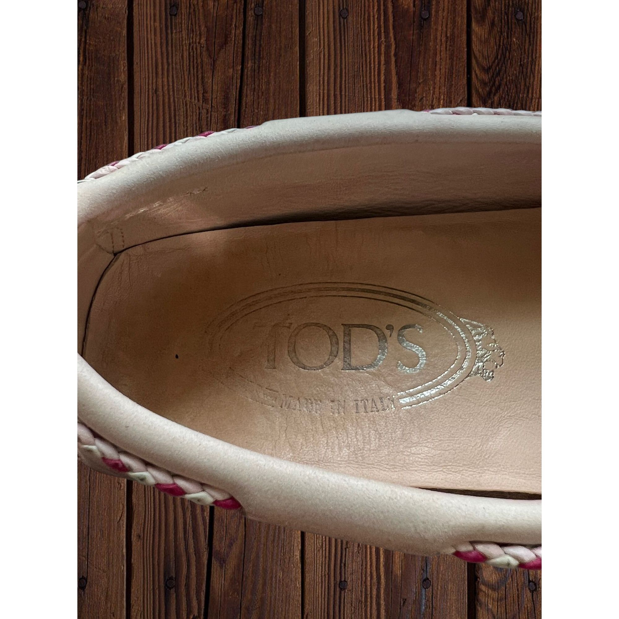 Tod's Tods Heaven Laccetto Scooby Doo Shoes Light Pink Slip On Dri Size US 6 / IT 36 - 11 Thumbnail