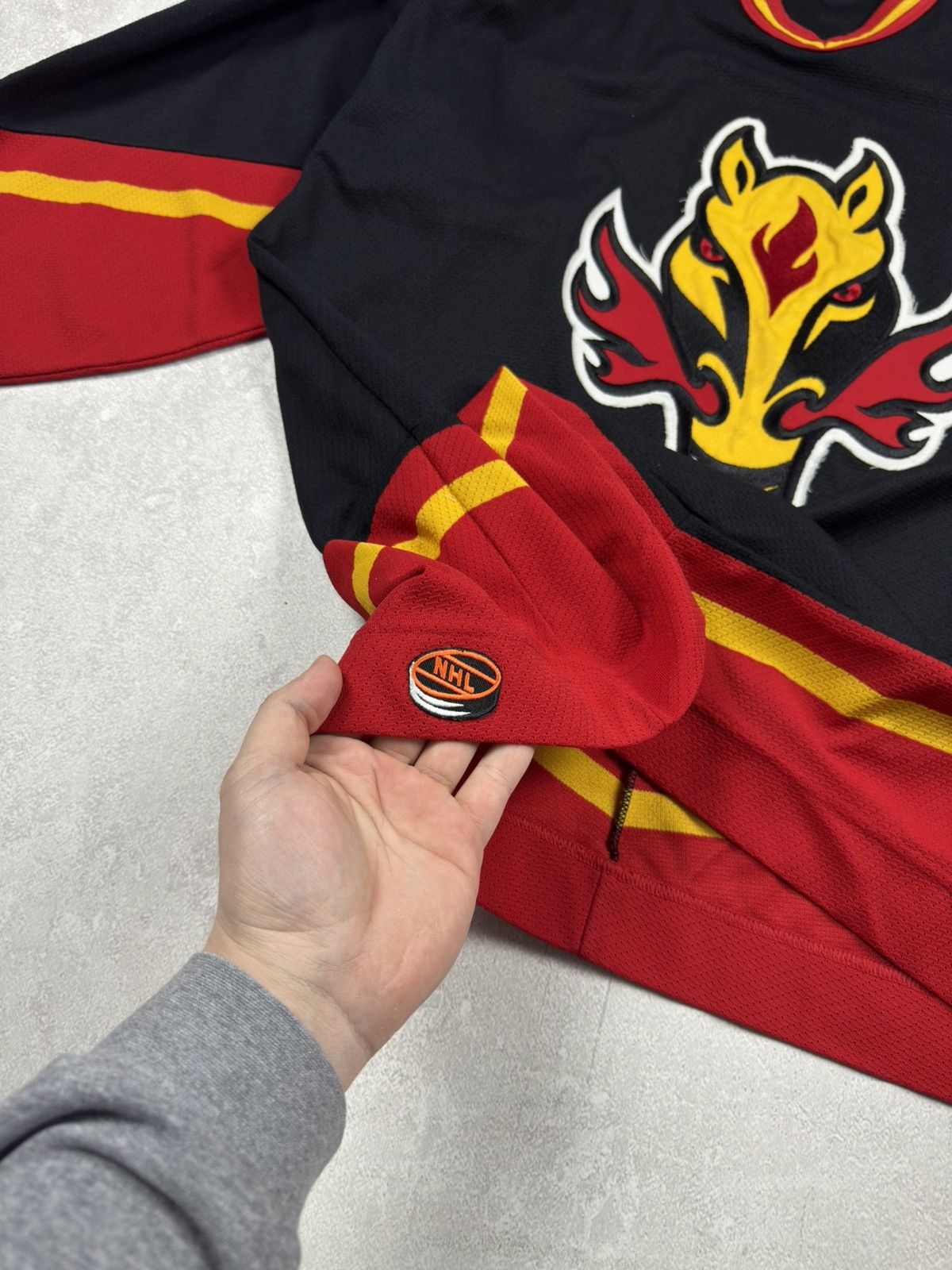 NHL Vintage 90s NHL Calgary Flames Koho Hockey Jersey Horse Logo Size US XL / EU 56 / 4 - 11 Thumbnail