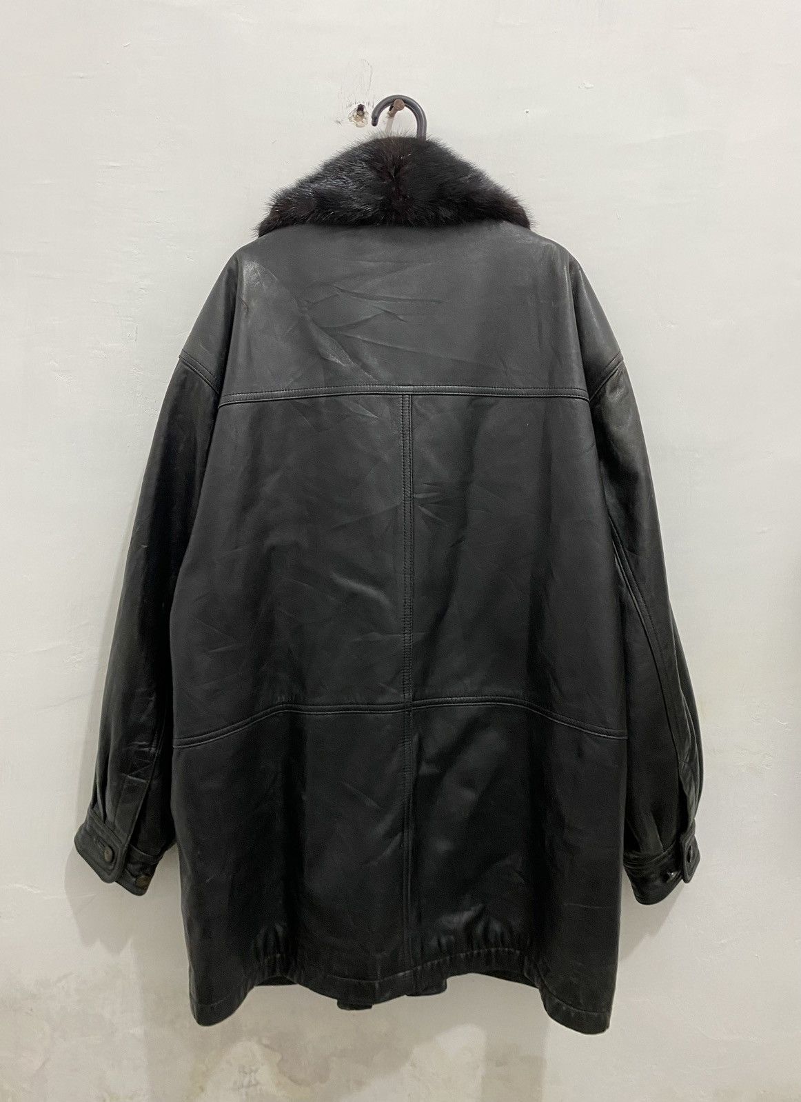 Saint Laurent Paris 💥Leather💥Yves Saint Laurent Leather Coat Size US L / EU 52-54 / 3 - 25 Thumbnail