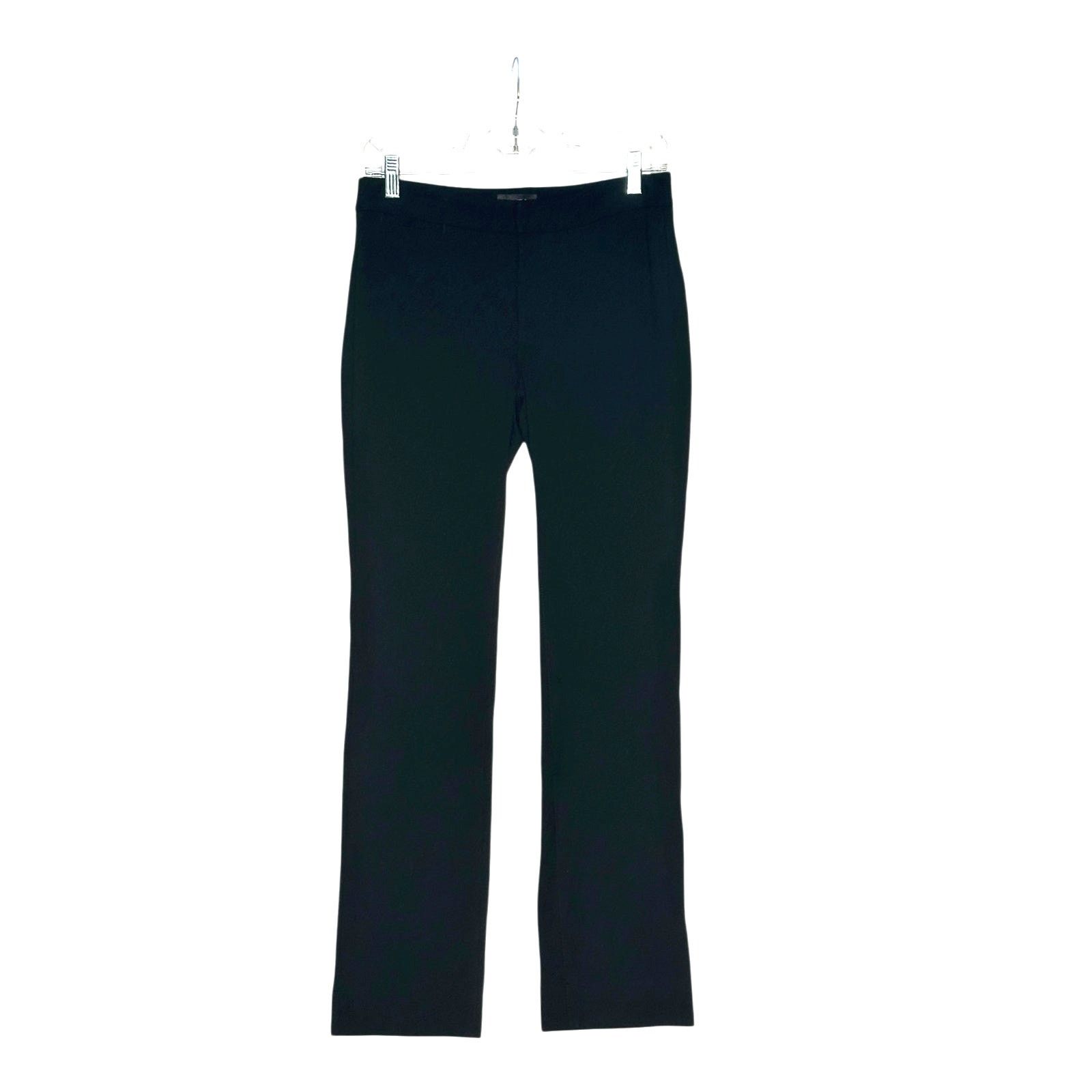 NYDJ NYDY black flat front straight legs pants size 2P Size 26" / US 2 / IT 38 - 1 Thumbnail