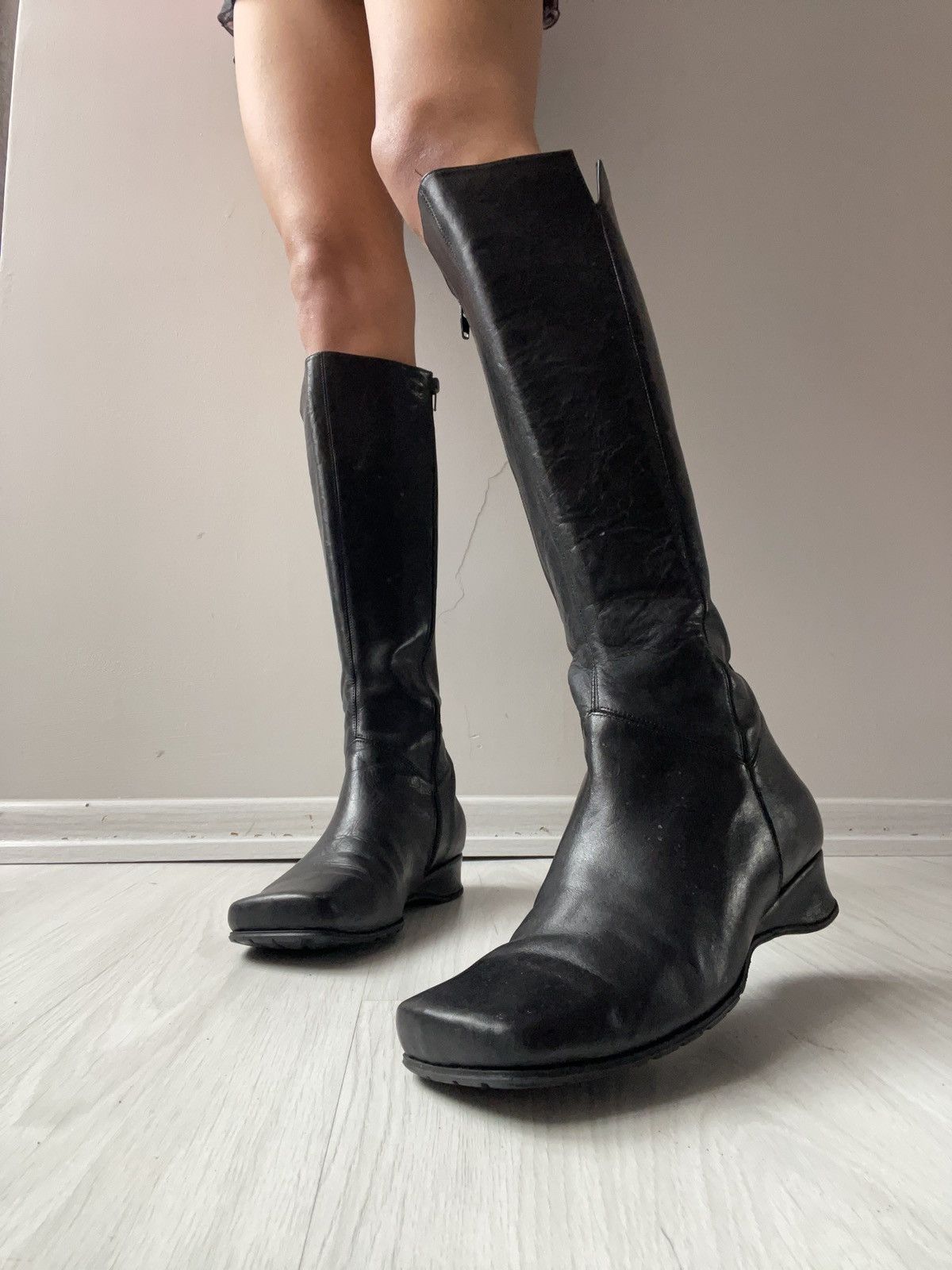 Vintage y2k leather boots Size US 6.5 / IT 36.5 - 1 Thumbnail