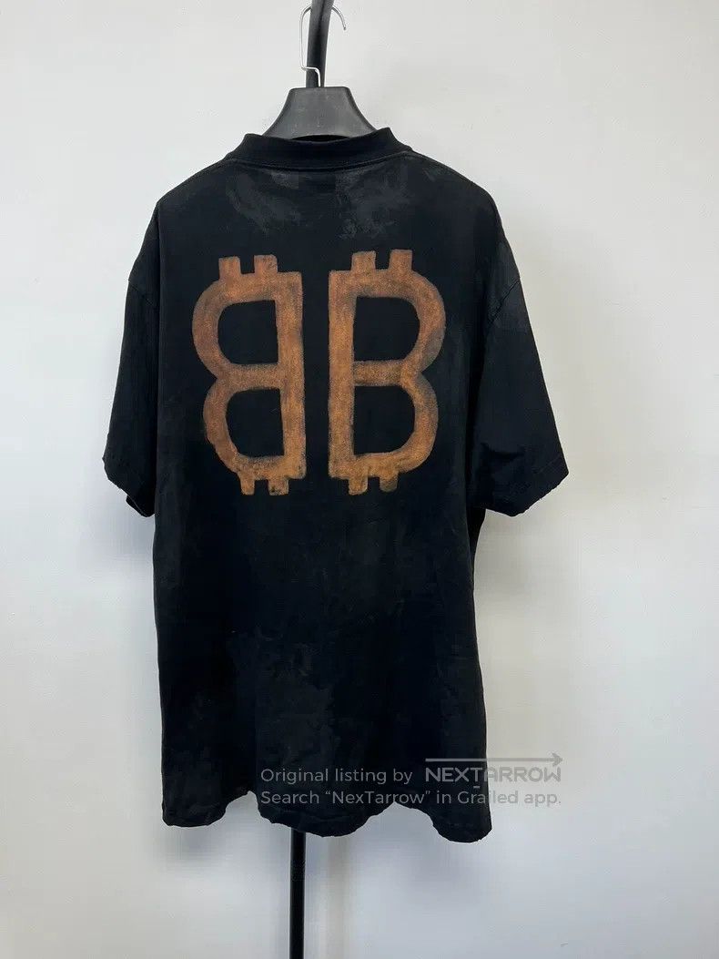 Balenciaga Balenciaga Mud-dyed Bitcoin short-sleeve Size US M / EU 48-50 / 2 - 2 Thumbnail