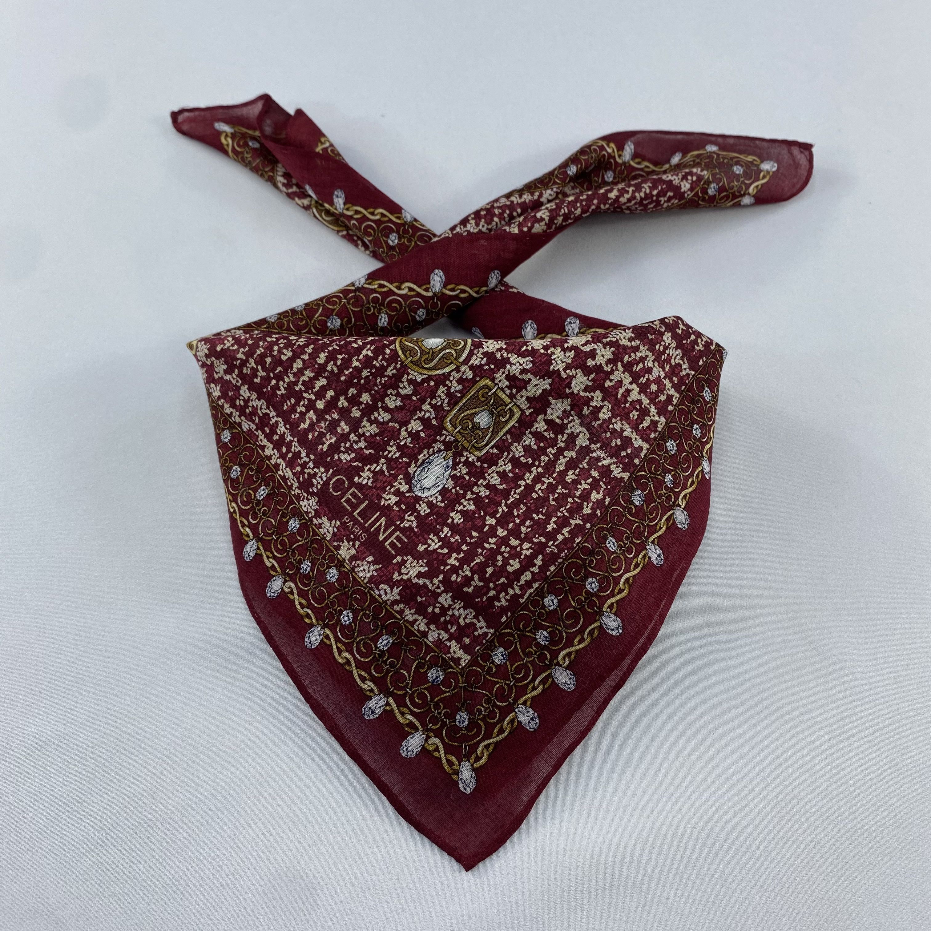 Celine Celine Handkerchief / Bandana / Neckerchief C893 Size ONE SIZE - 1 Thumbnail