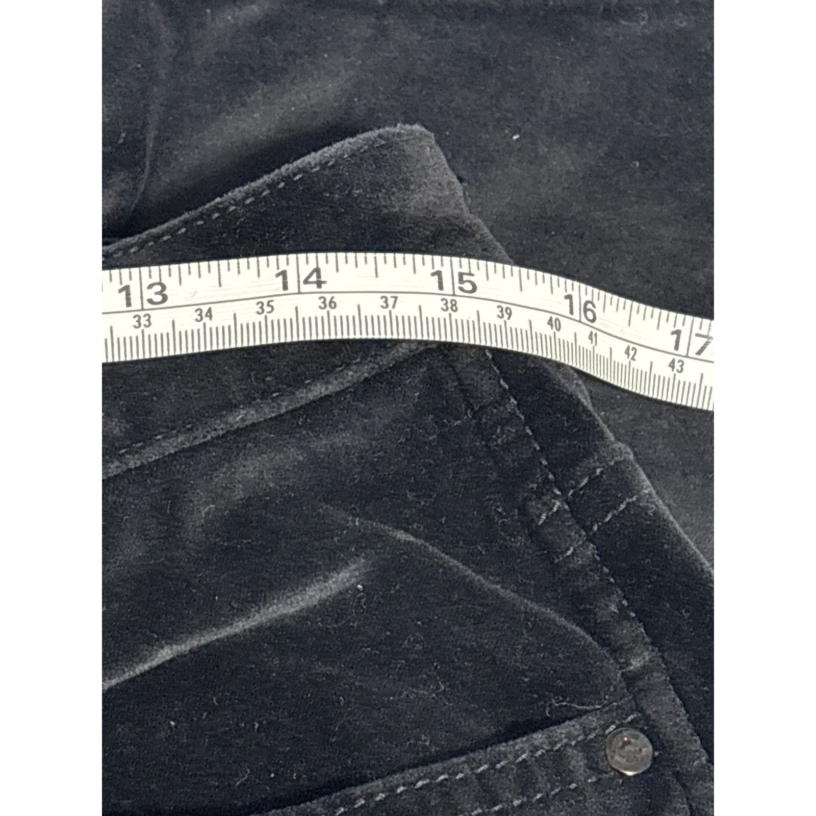 Kate Spade Broome Street Kate Spade Black Velvet Pants Size 30 Size 30" / US 8 / IT 44 - 6 Thumbnail