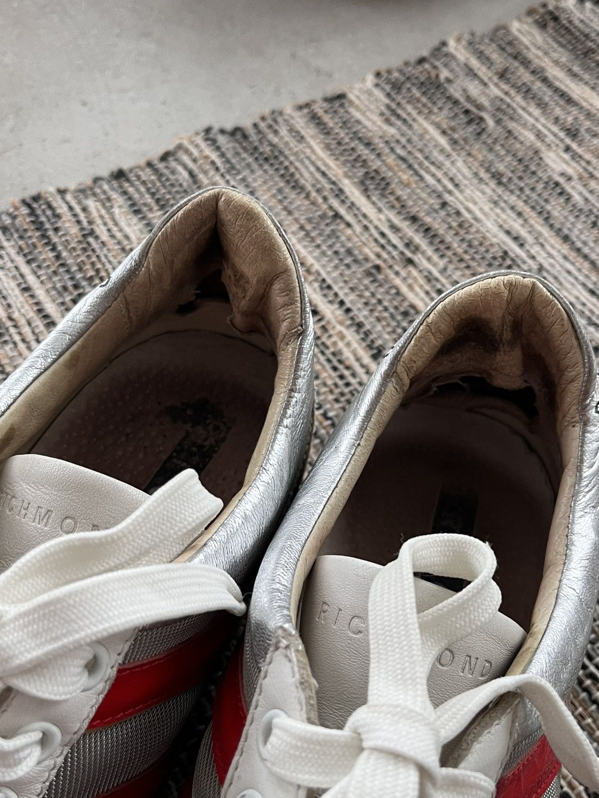 John Richmond Rare Vintage John Richmond White Leather Sportswear Sneakers Size US 9 / EU 42 - 23 Thumbnail