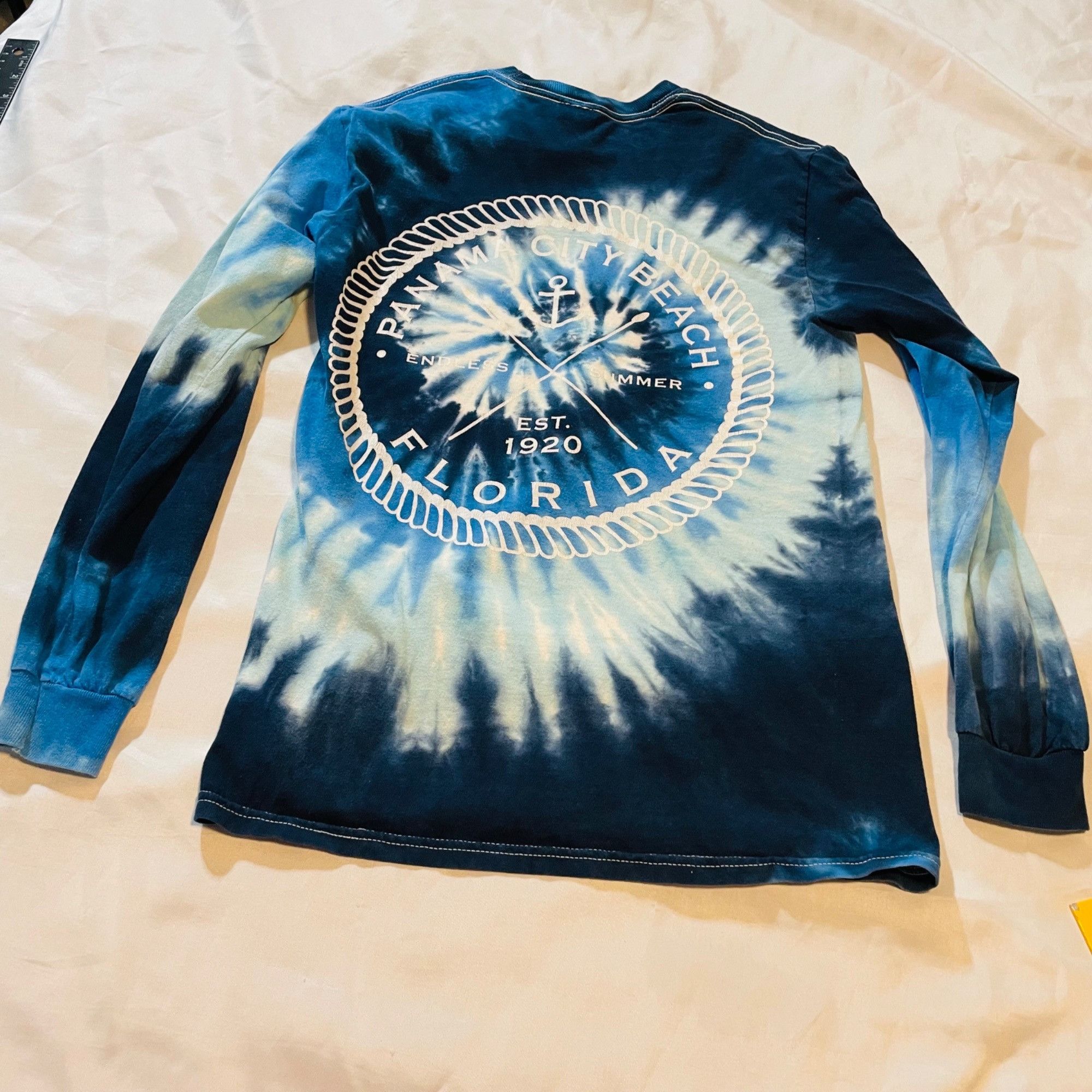 Other Panama City Beach Florida Colortone Tie-Dye Long Sleeve Shir Size US S / EU 44-46 / 1 - 2 Thumbnail