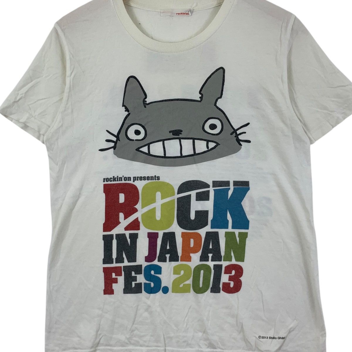 Vintage MY NEIGHBOR TOTORO x Rock In Japan 2013 Ghibli Tee Shirt Size M / US 6-8 / IT 42-44 - 3 Thumbnail