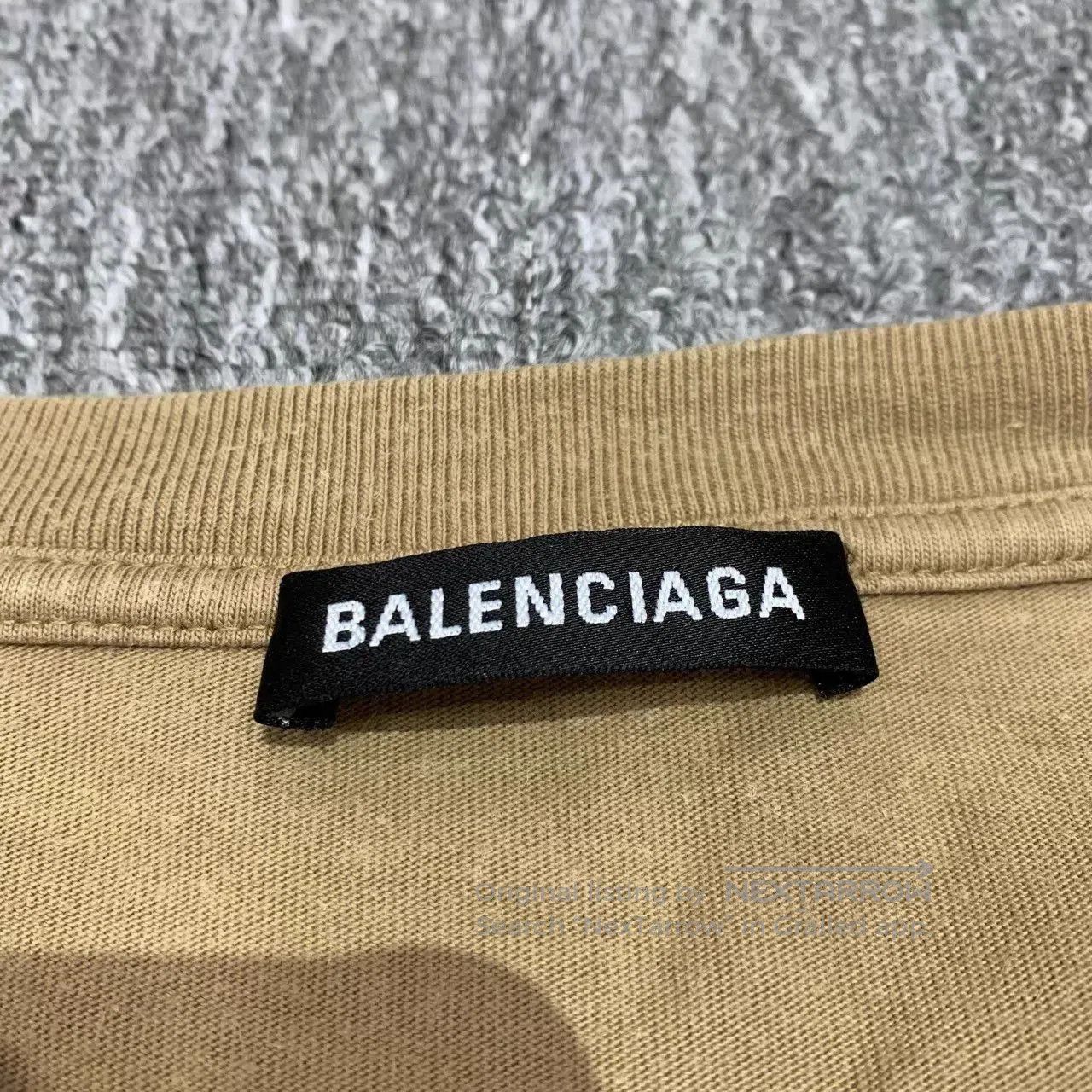 Balenciaga Beige Short Sleeve Graphic T. Size US S / EU 44-46 / 1 - 5 Thumbnail