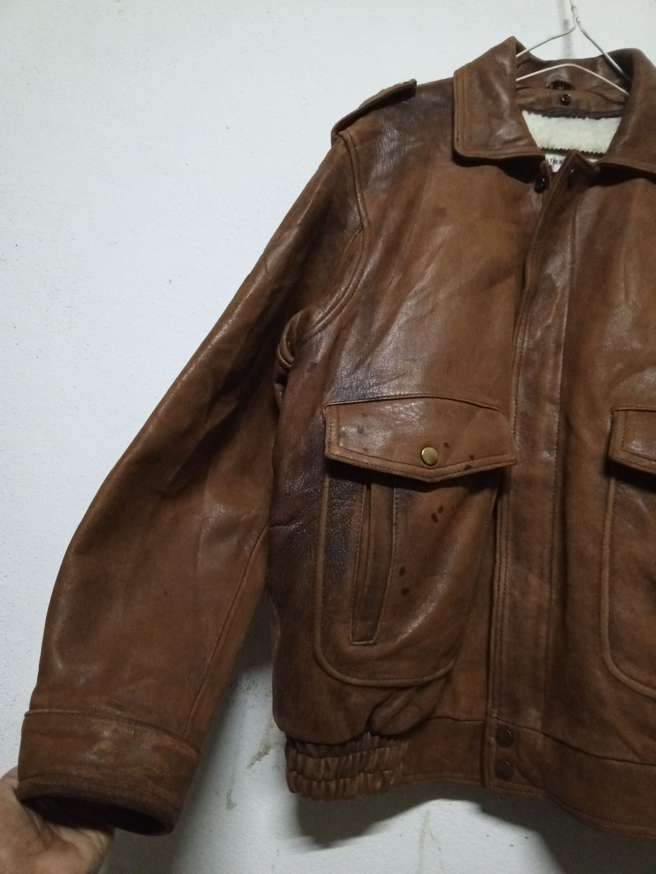 Leather VTG Leather jacket sheepskin Size US L / EU 52-54 / 3 - 2 Thumbnail