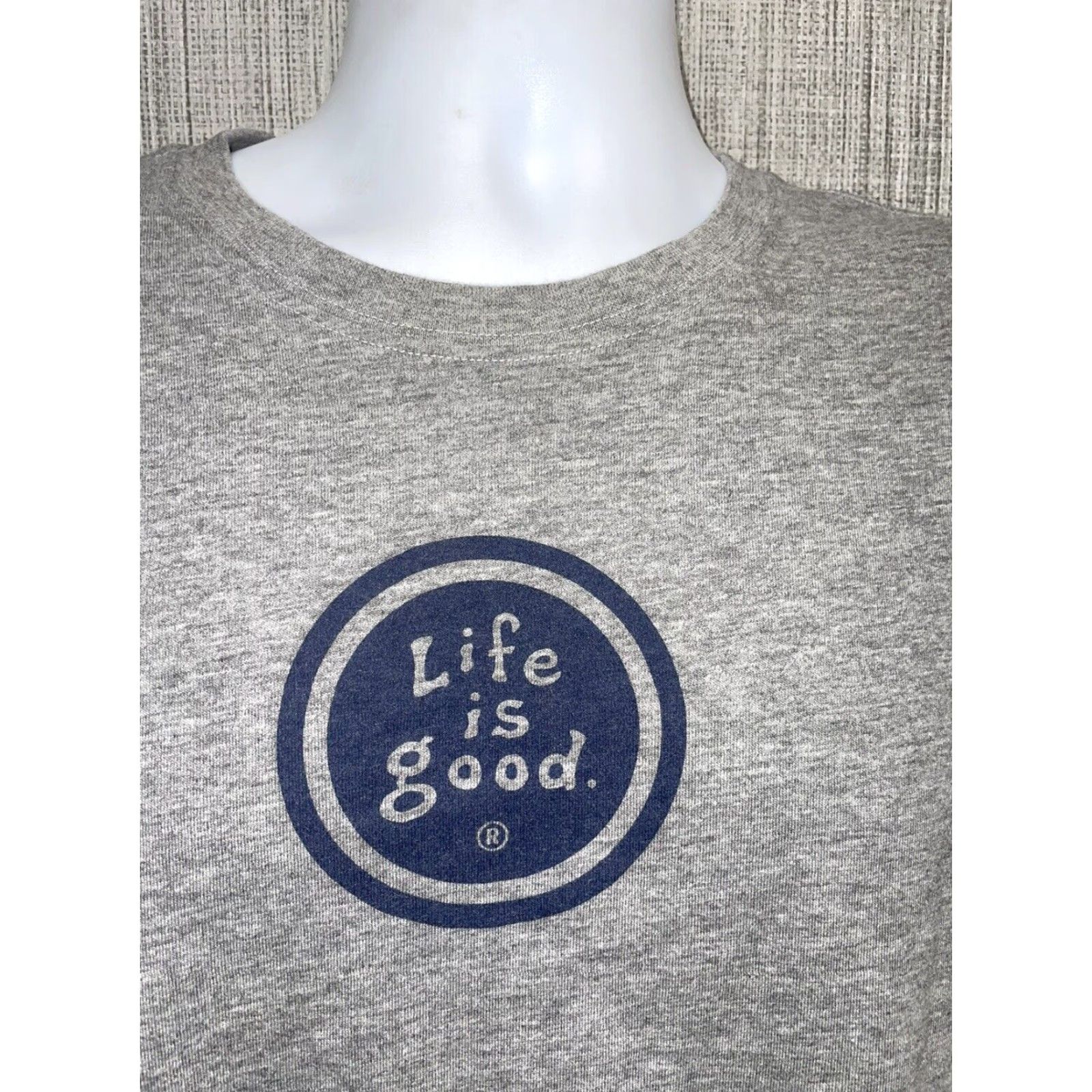 Life is Good Life Is Good Mens Grey Graphic T-Shirt Adult Medium Size US M / EU 48-50 / 2 - 2 Thumbnail