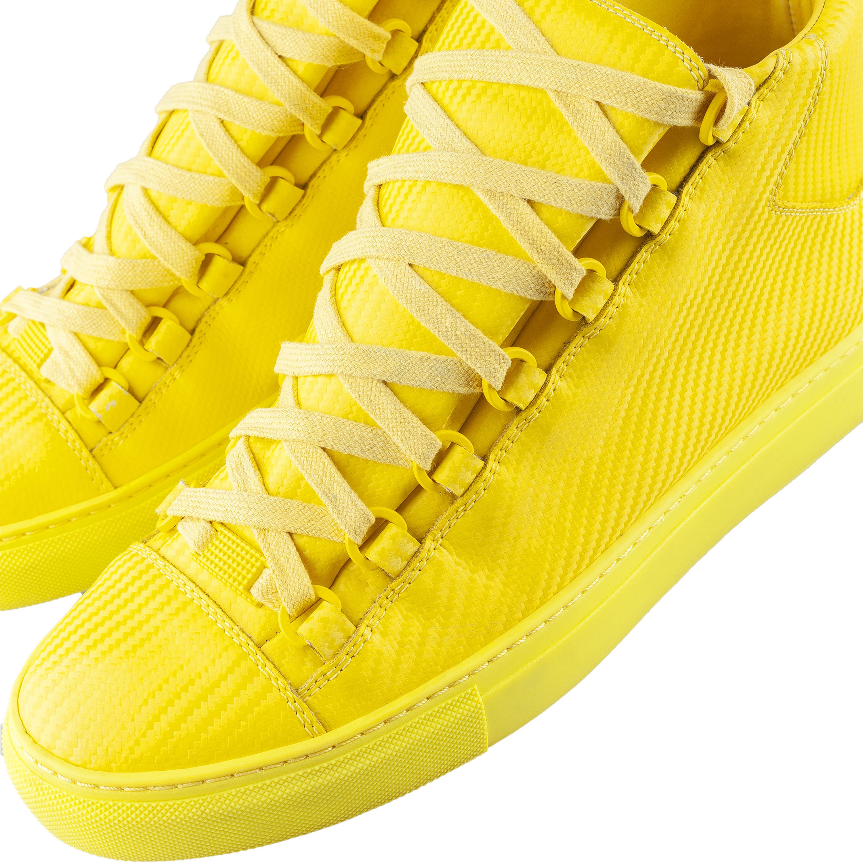 Balenciaga Balenciaga Arena Low Yellow Leather Shoes (40 IT/ 41 EU) Size US 7.5 / EU 40-41 - 5 Thumbnail