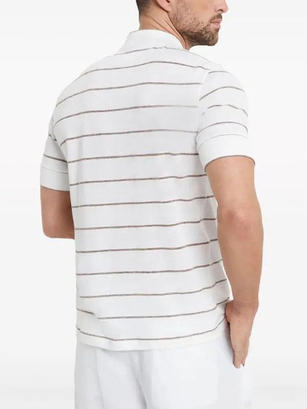 Brunello Cucinelli o1la1rc1a0425 T-Shirt in White Size US XL / EU 56 / 4 - 3 Thumbnail