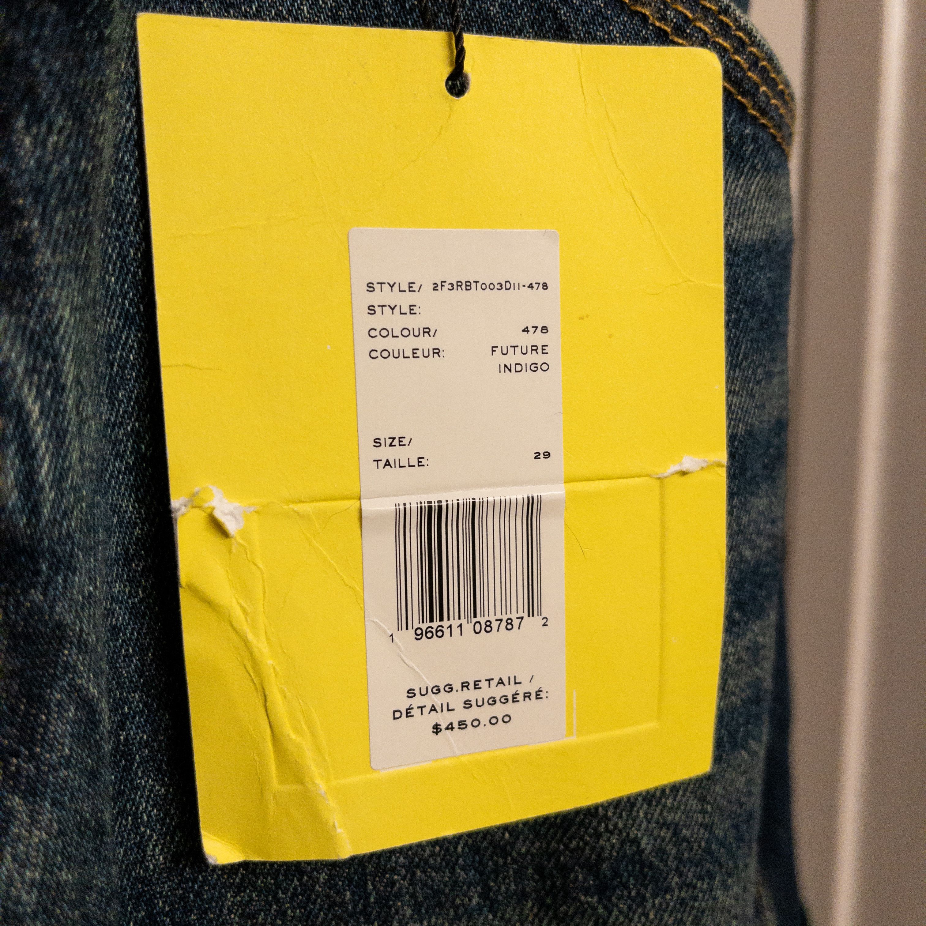 Marc Jacobs NWT Marc Jacobs Dark-Wash Cargo Jeans Size US 29 - 8 Thumbnail