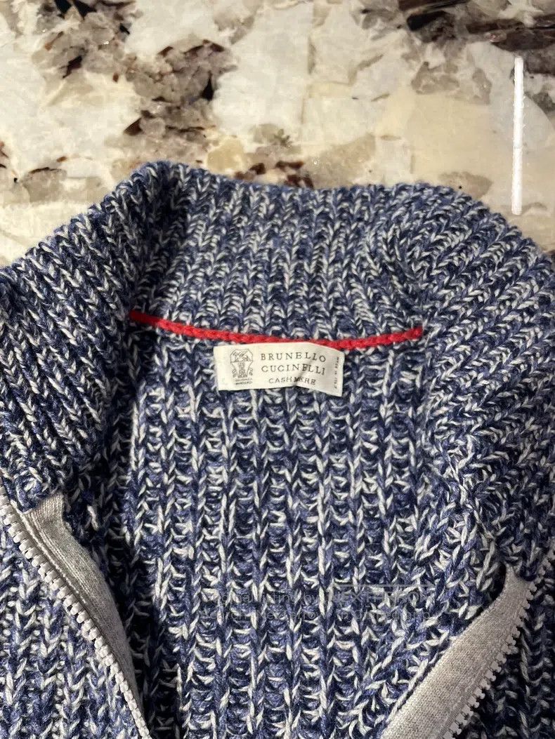 Brunello Cucinelli Brunello Cucinelli Classic cashmere double-zip sweater Size US M / EU 48-50 / 2 - 2 Thumbnail