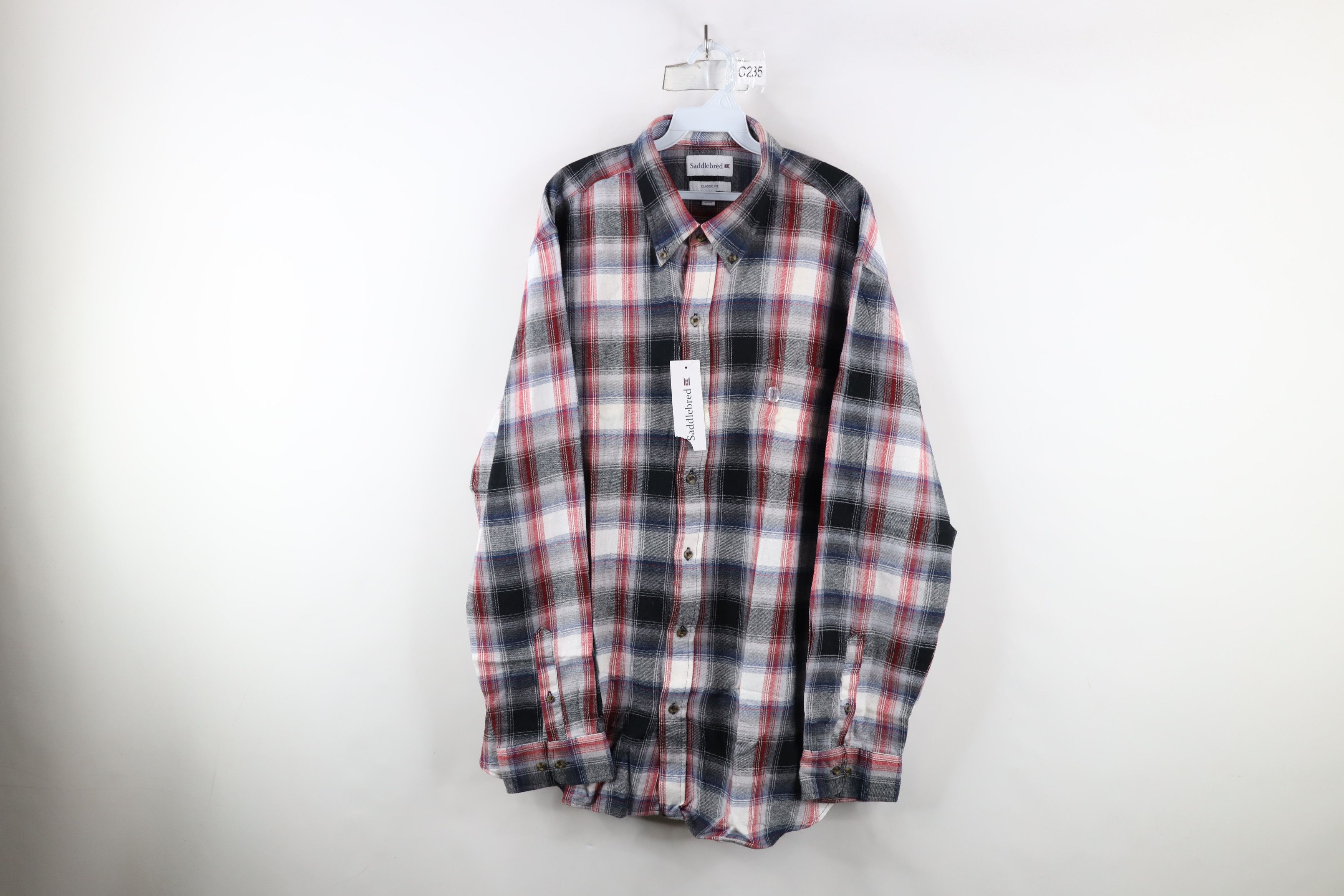 Vintage Deadstock Vintage Y2K Fit Flannel Collared Button Down Shirt Size US XXL / EU 58 / 5 - 1 Thumbnail