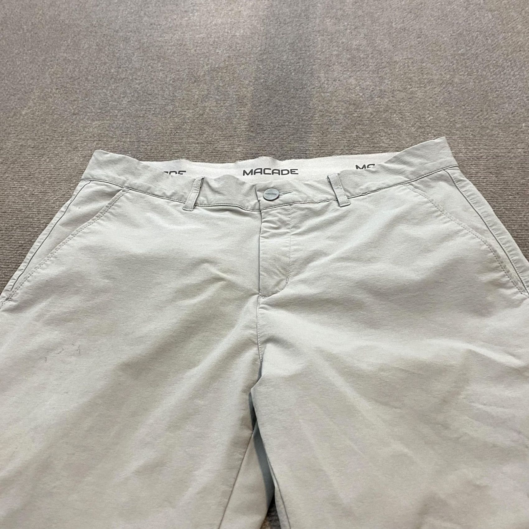 Vintage Macade Pants Mens 34 Gray Golf Slim Fit Stretch Nylon Spandex Size US 34 / EU 50 - 3 Thumbnail