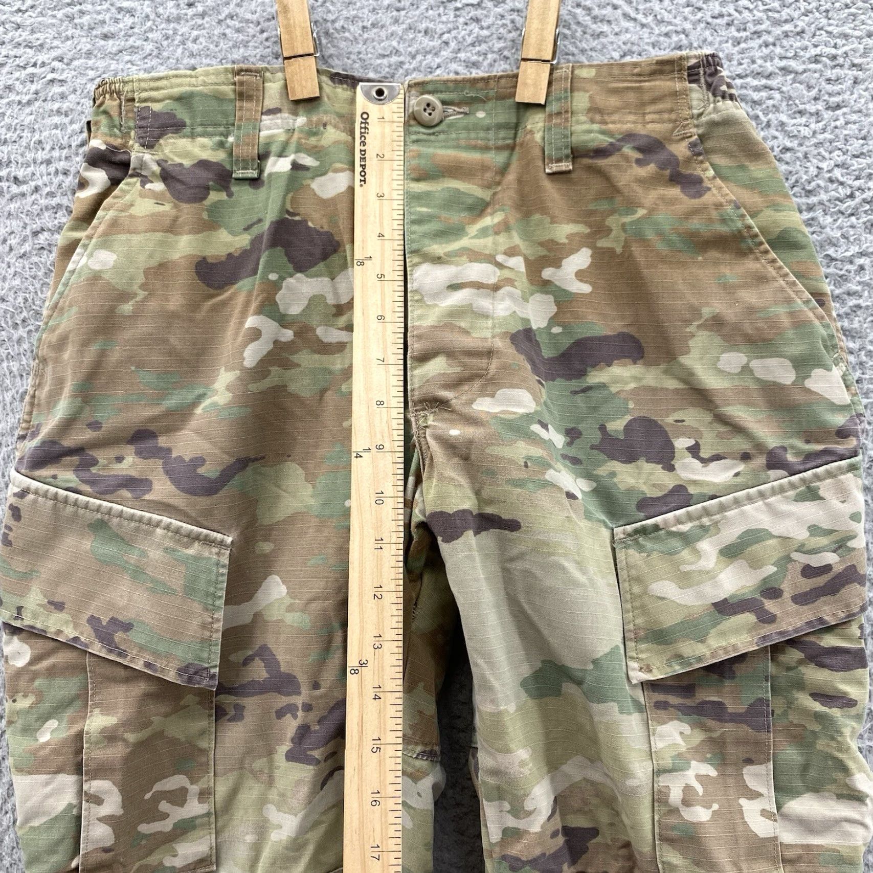 Vintage US Military Cargo Pants Womens 30X25 Green Camo Woodland Utility Workwear Pants Size 30" / US 8 / IT 44 - 5 Thumbnail