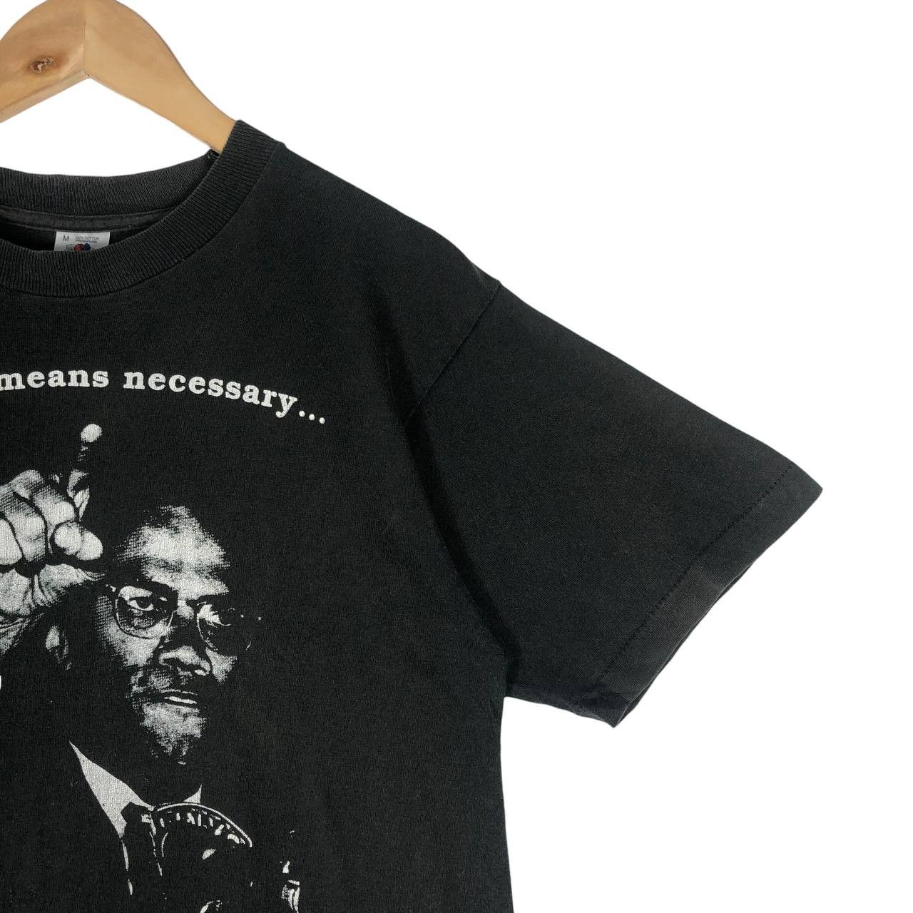 Vintage vintage 1980s Malcolm X t-shirt. Size US M / EU 48-50 / 2 - 4 Thumbnail
