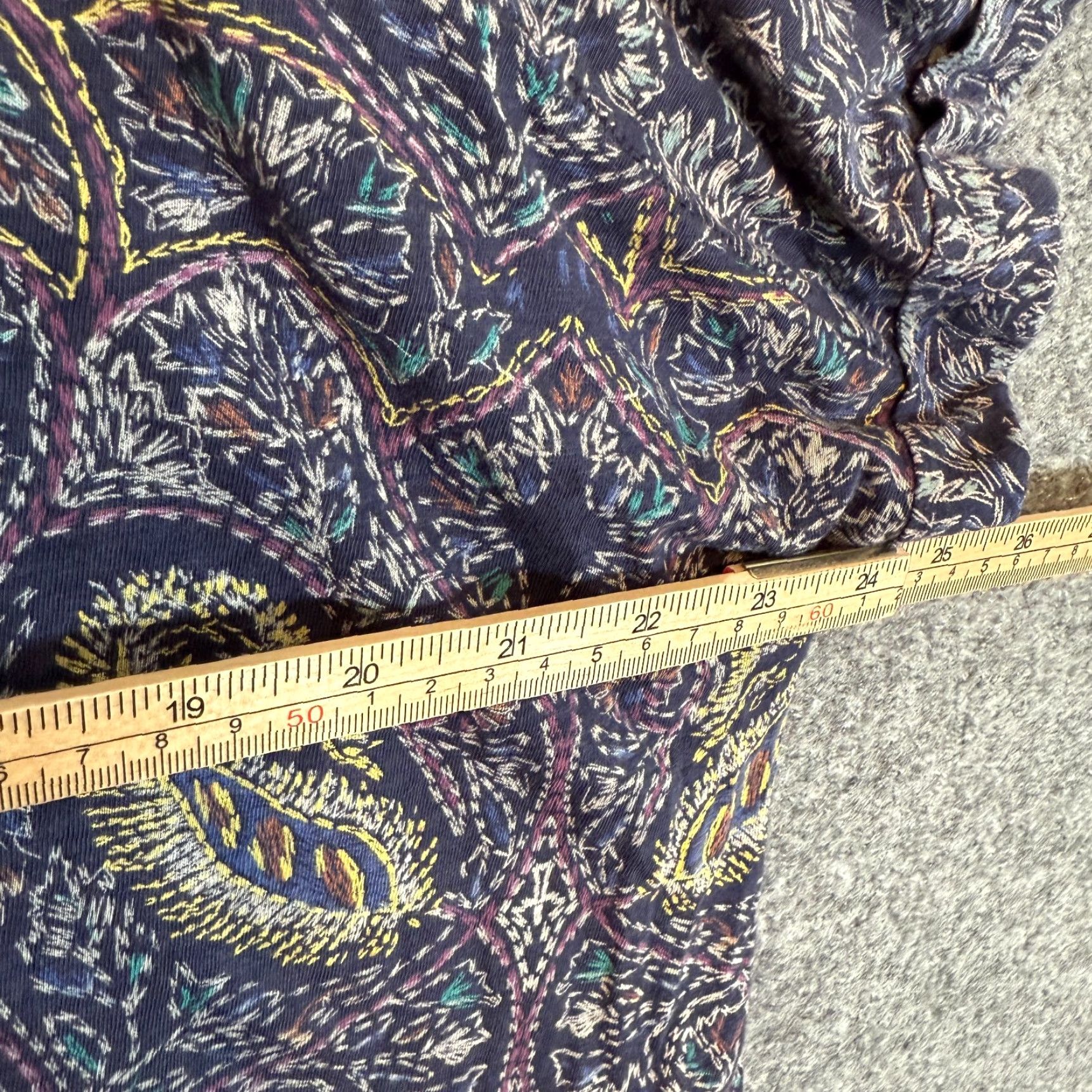 Lucky Brand Lucky Brand Shirt Womens 2X Blue Paisley Floral Tshirt Bohemian Flowy Size XXL / US 16-18 / IT 52-54 - 6 Thumbnail