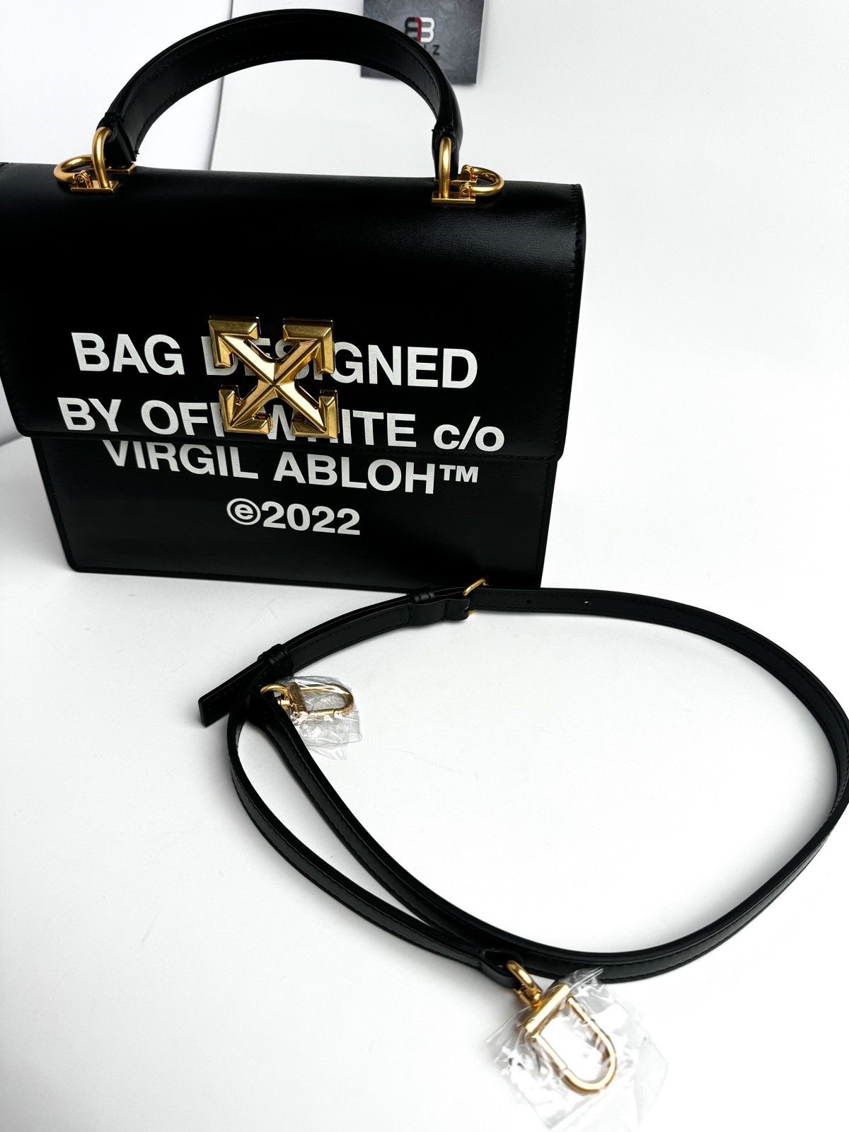 公式完売！関税送料込【Off-White】Jitney 2.8 Handbag ブラック OFF-WHITE(オフホワイト) / 2.8 Jitney Bag/ショルダーバッグ