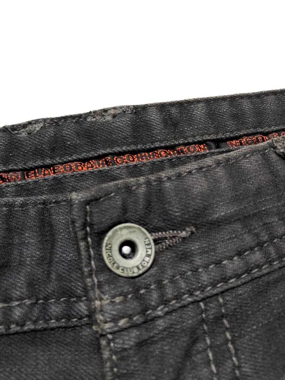 If Six Was Nine × Le Grande Bleu (L.G.B.) × Nicole Club Nicole Club for Men Studded Leather Pocket Flare Denim Pants Size US 32 / EU 48 - 8 Thumbnail