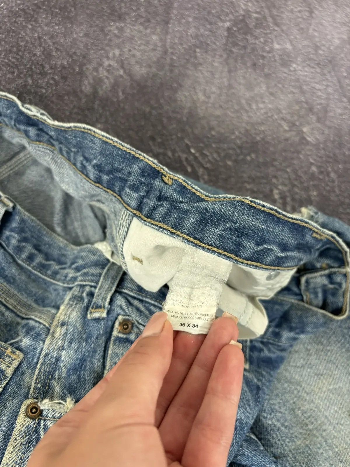 Dickies × Vintage Vintage Dickies Y2K Blue American Denim Work Hype Jeans Size US 36 / EU 52 - 14 Thumbnail