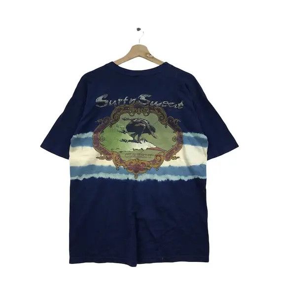 Vintage Vtg SURF & SWEAT CLASSICS Painting Logo Surfing Tee Shirt Size US M / EU 48-50 / 2 - 2 Thumbnail