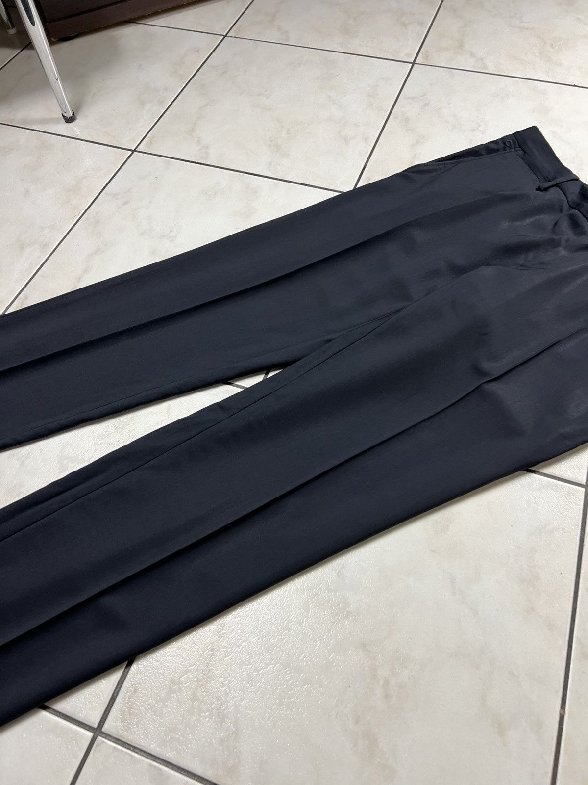 Dolce & Gabbana Dolce&Gabbana classic wool dark navy creased old money pants Size US 32 / EU 48 - 7 Thumbnail