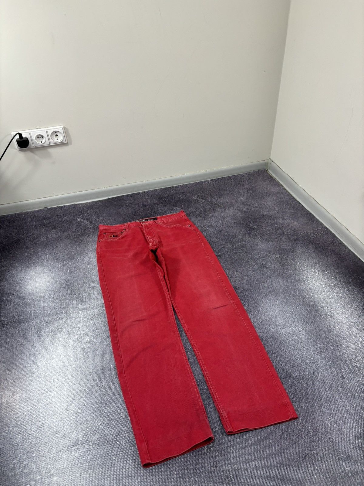Iceberg Vintage Iceberg Sport Men’s Red Luxury Denim Baggy Jeans Size US 32 / EU 48 - 3 Thumbnail
