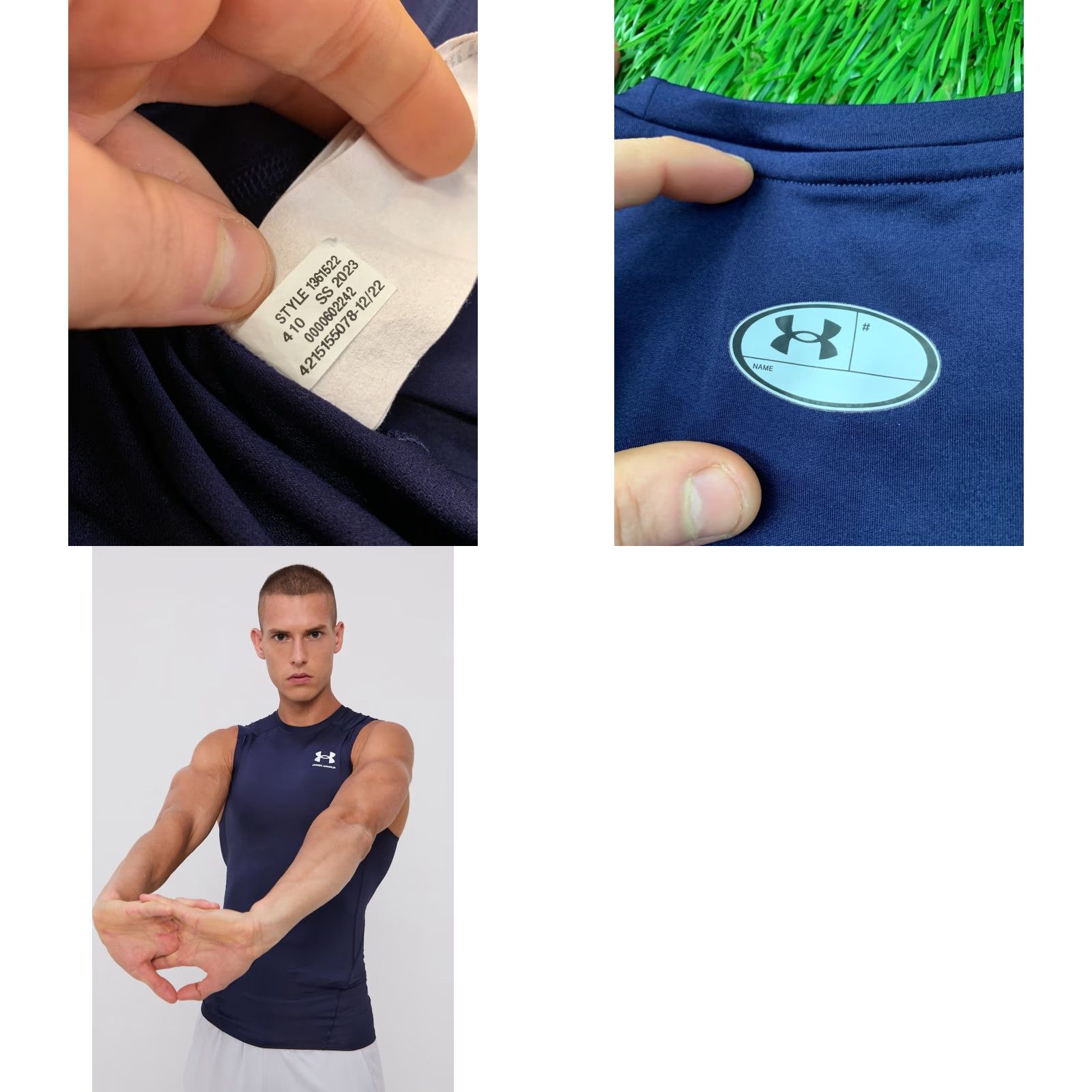 Under Armour Under Armour HeatGear Vest Shirt 2023 Men Size S Navy Blue Sleeveless Crossfit Base Layers Workout Jersey Vest Size US S / EU 44-46 / 1 - 8 Thumbnail